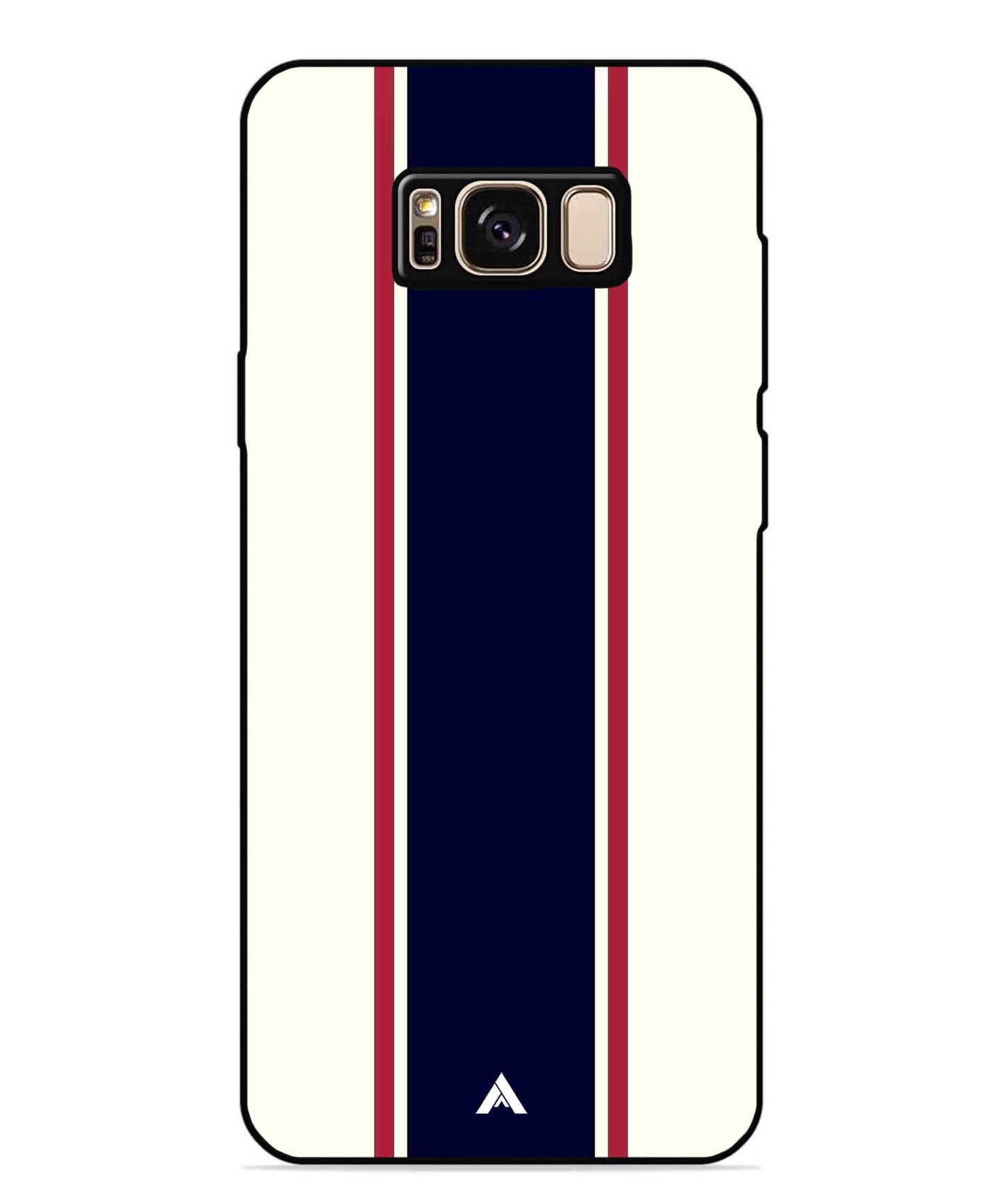 Stripe Pattern 10 Metal Back Cover Phone Case for Samsung Galaxy S8 Plus