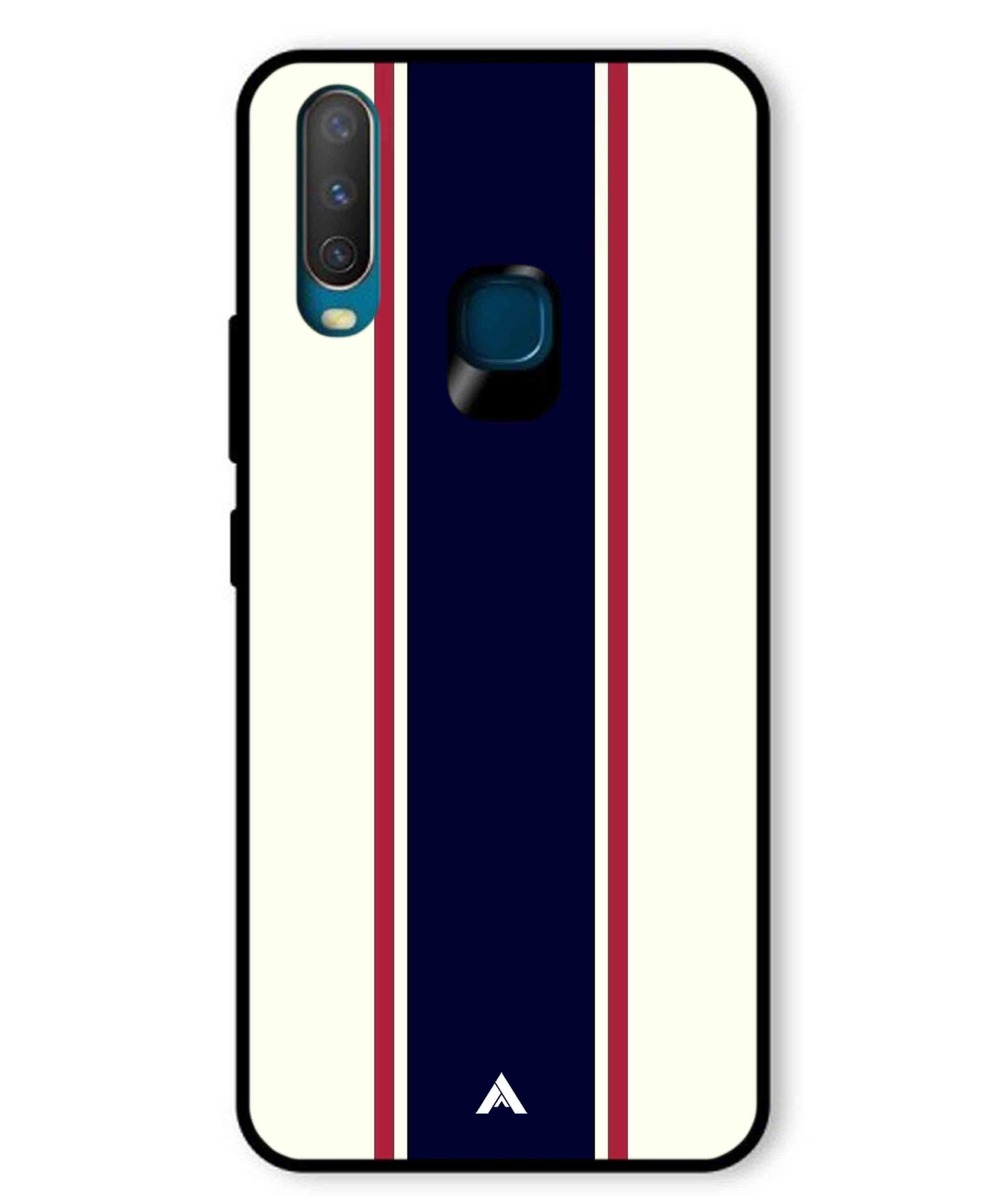 Stripe Pattern 10 Metal Back Cover Phone Case for Vivo U10