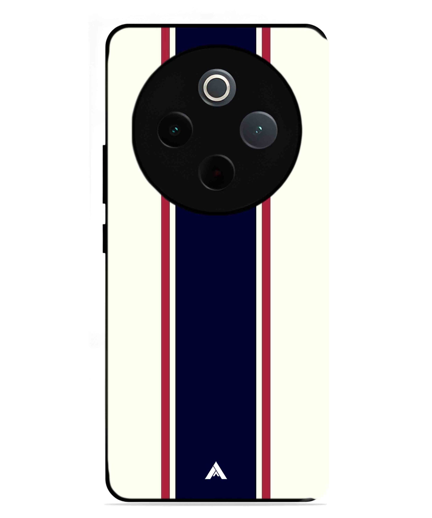 Stripe Pattern 10 Metal Back Cover Phone Case for Vivo Y300 Pro
