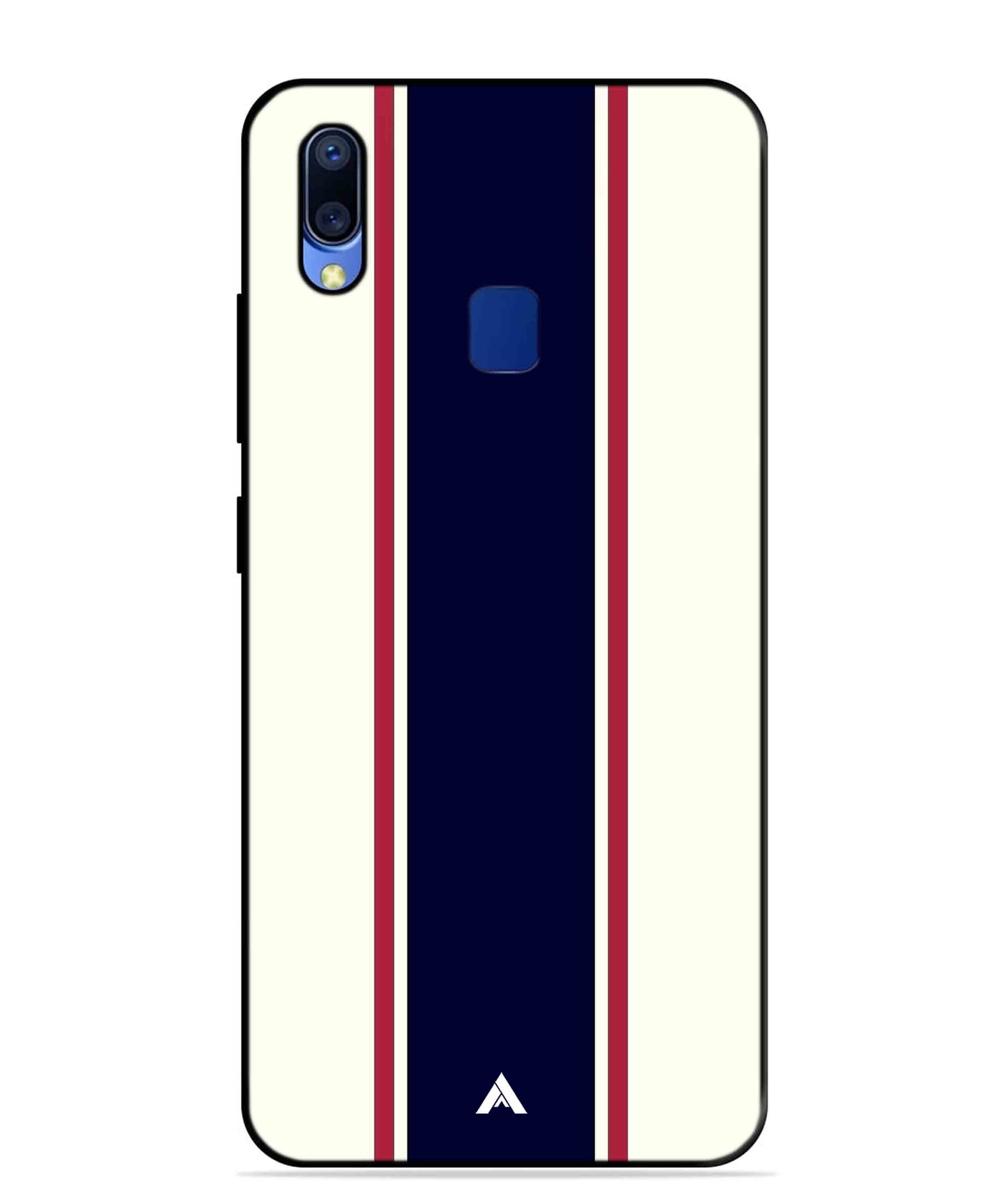 Stripe Pattern 10 Metal Back Cover Phone Case for Vivo Y95