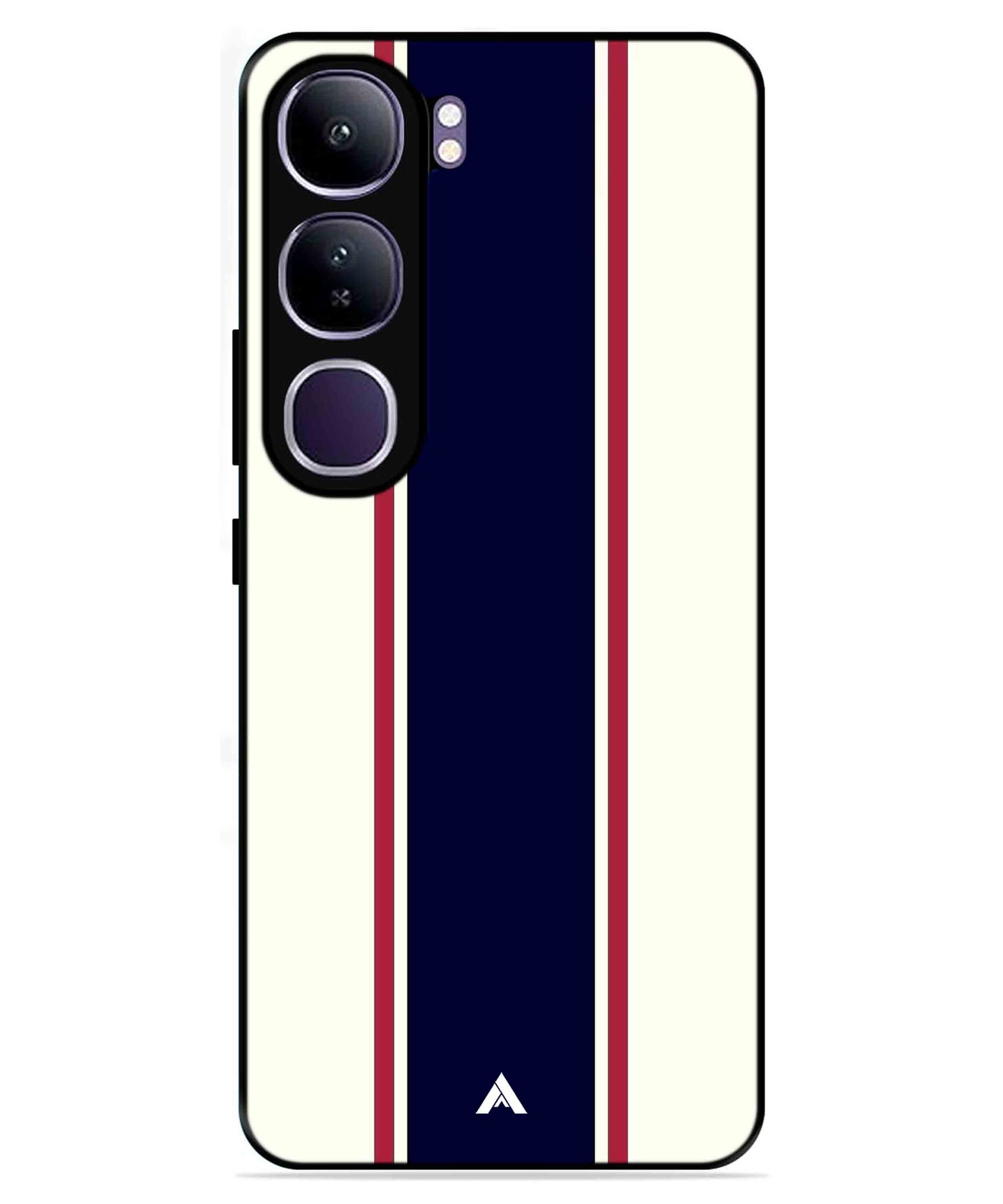 Stripe Pattern 10 Metal Back Cover Phone Case for Vivo v40 Lite