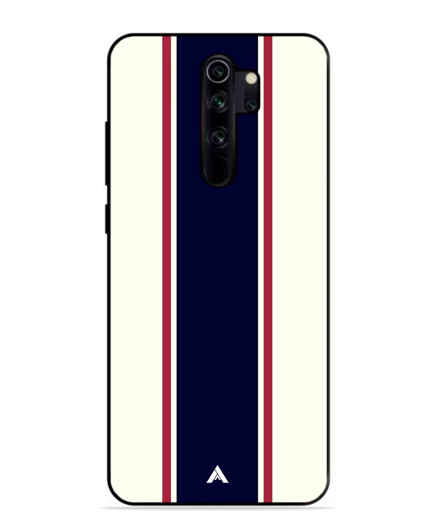Stripe Pattern 10 Metal Back Cover Phone Case for Xiaomi Redmi Note 8 Pro