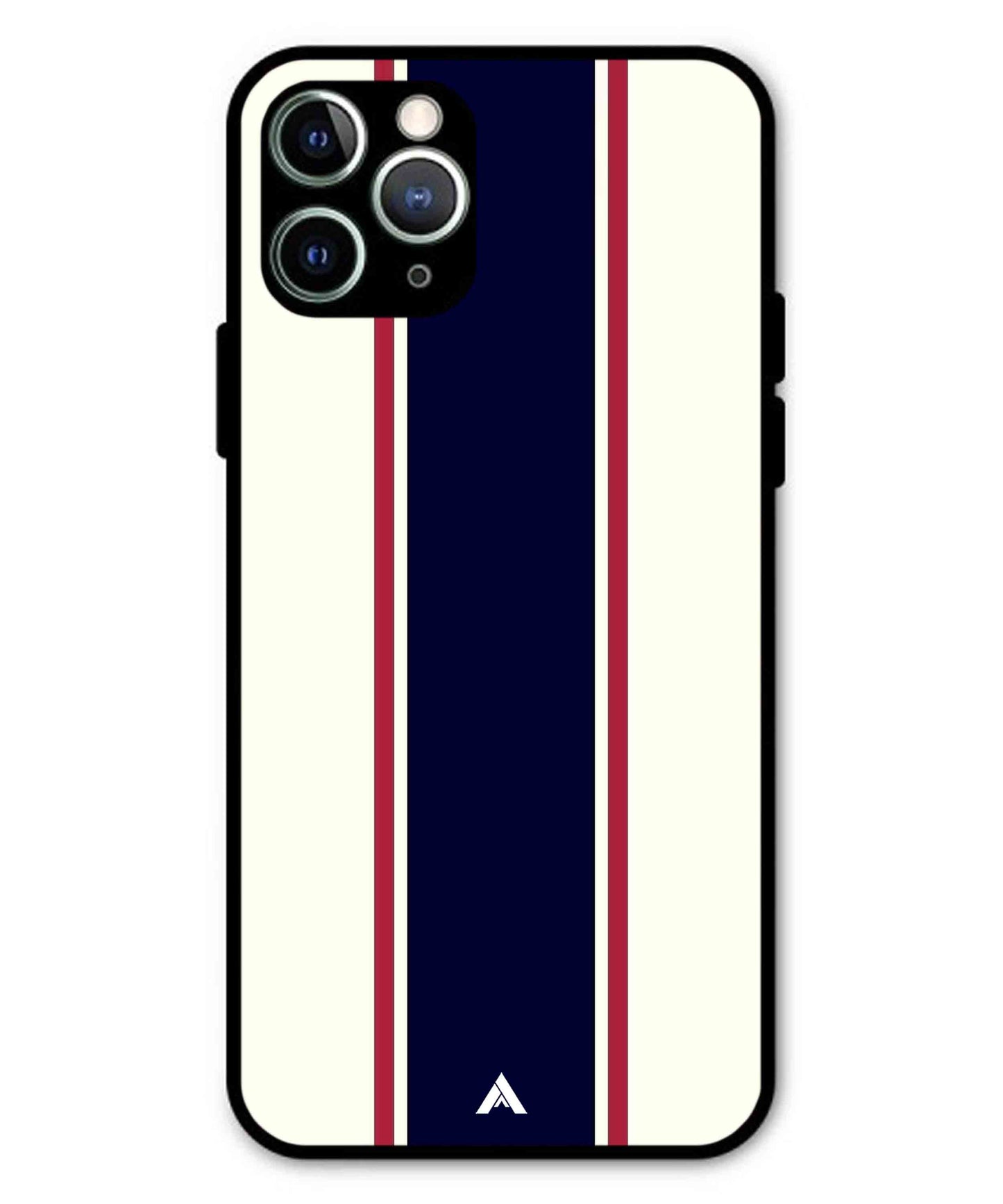 Stripe Pattern 10 Metal Back Cover Phone Case for iPhone 11 Pro Max