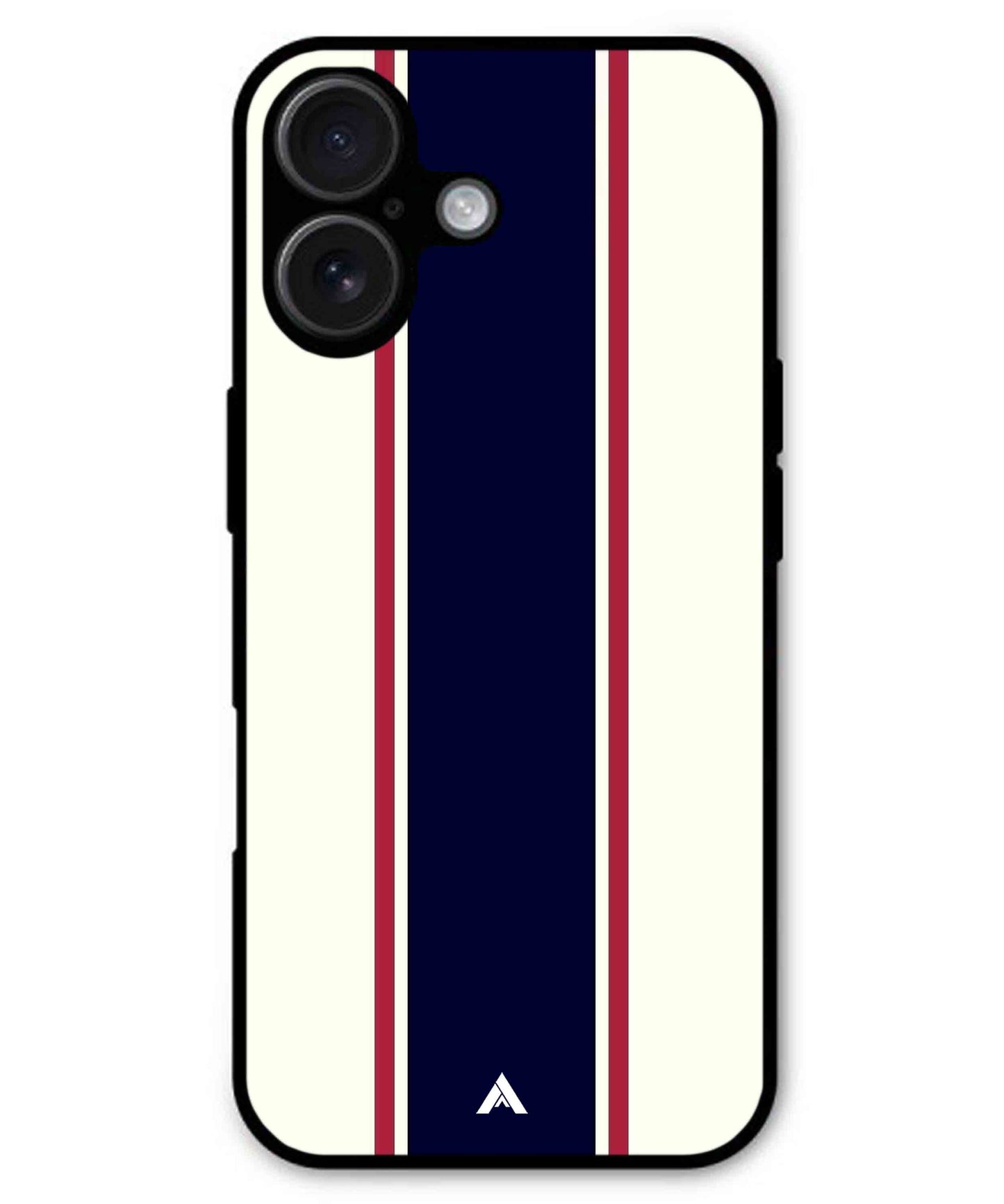 Stripe Pattern 10 Metal Back Cover Phone Case for iPhone 16