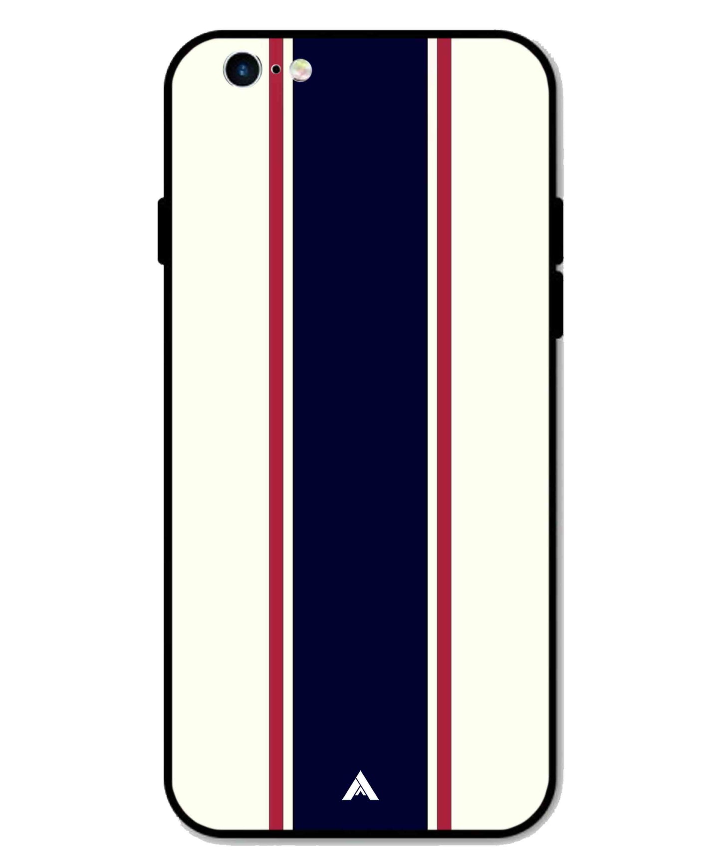 Stripe Pattern 10 Metal Back Cover Phone Case for iPhone 6
