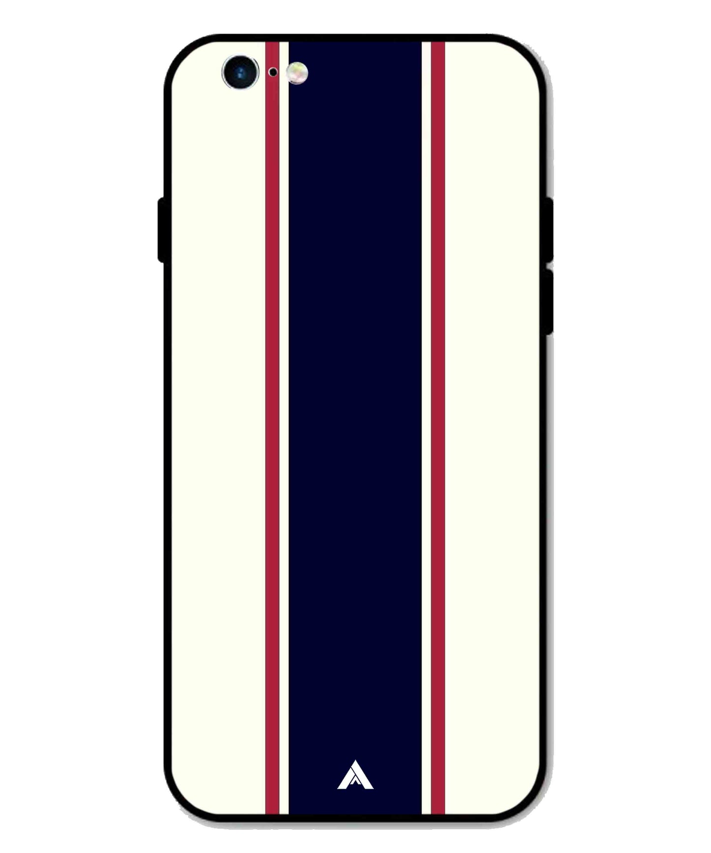 Stripe Pattern 10 Metal Back Cover Phone Case for iPhone 6 Plus