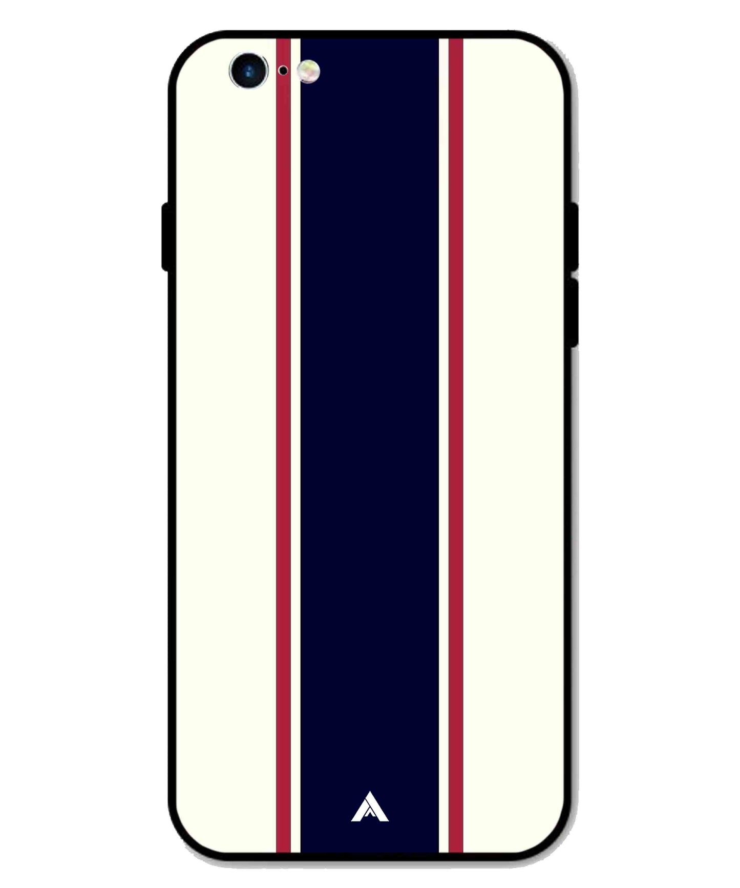 Stripe Pattern 10 Metal Back Cover Phone Case for iPhone 6s