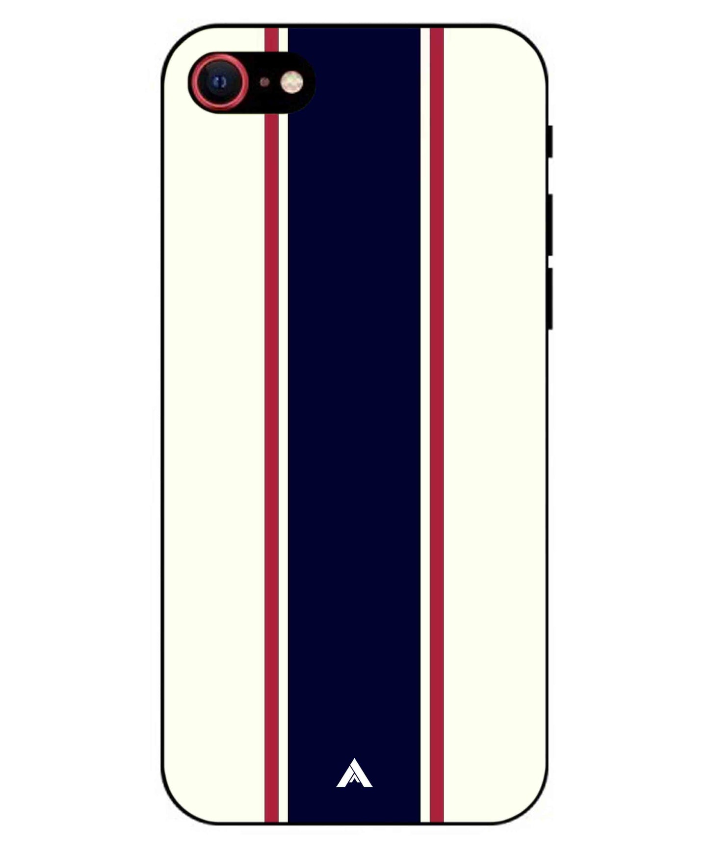 Stripe Pattern 10 Metal Back Cover Phone Case for iPhone 8