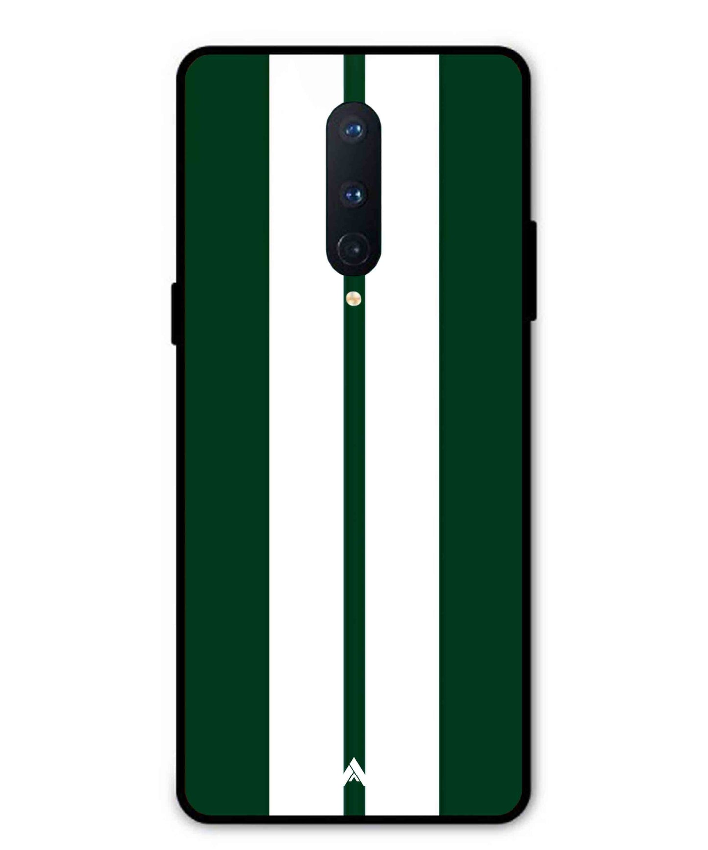Stripe Pattern 11 Metal Back Cover Phone Case for Oneplus 8