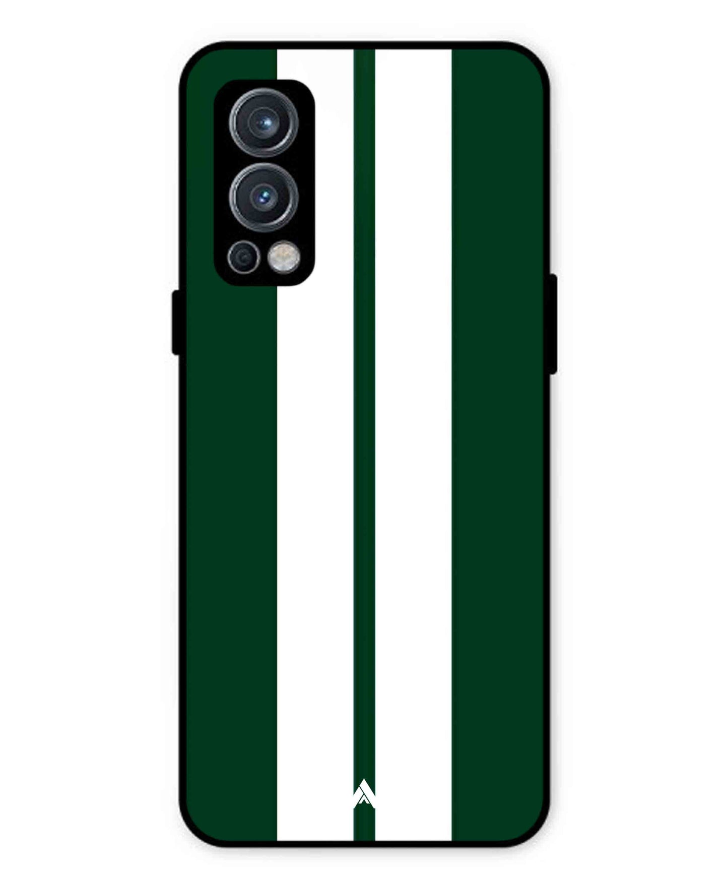 Stripe Pattern 11 Metal Back Cover Phone Case for Oneplus Nord 2