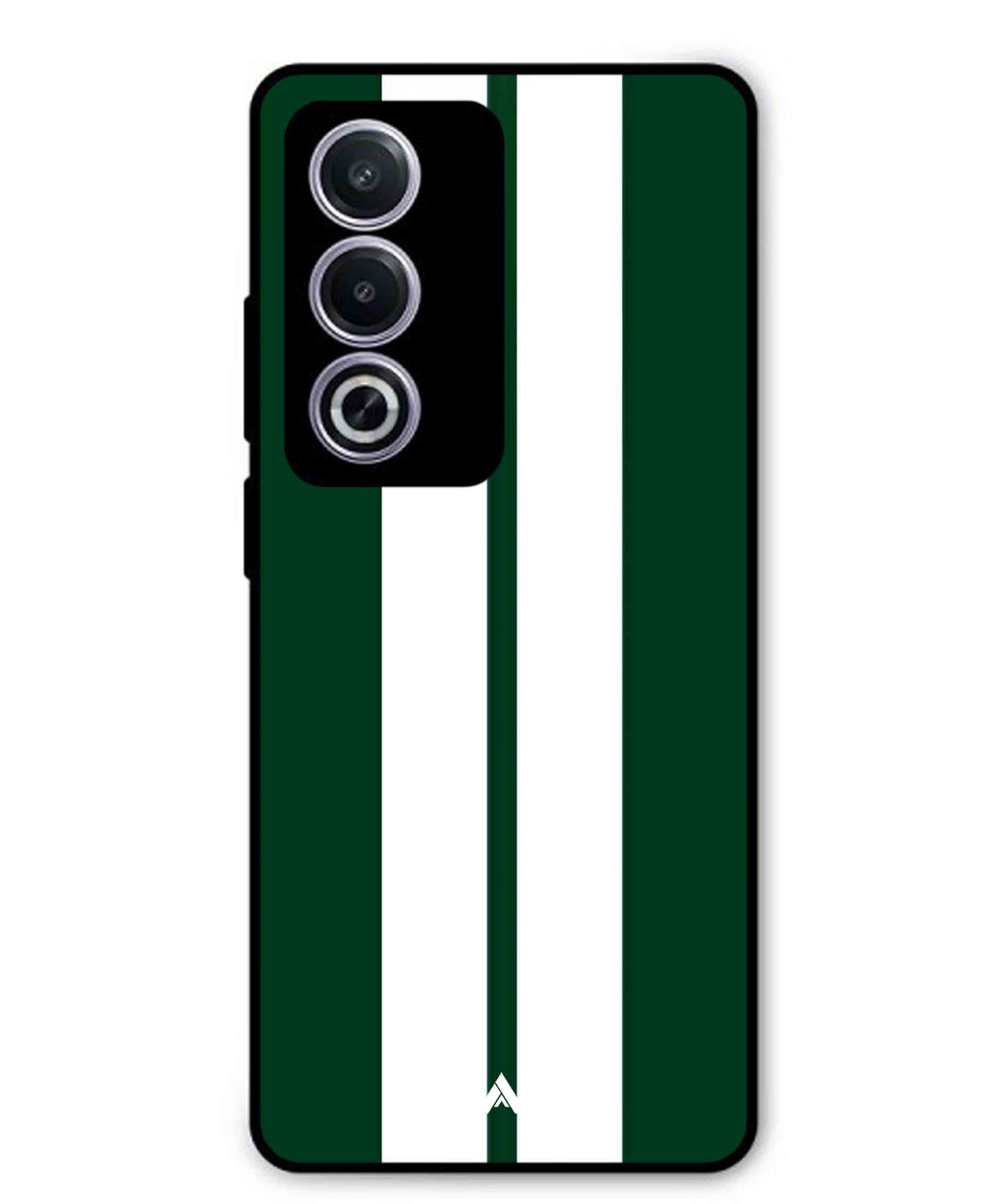 Stripe Pattern 11 Metal Back Cover Phone Case for Oppo A3 Pro
