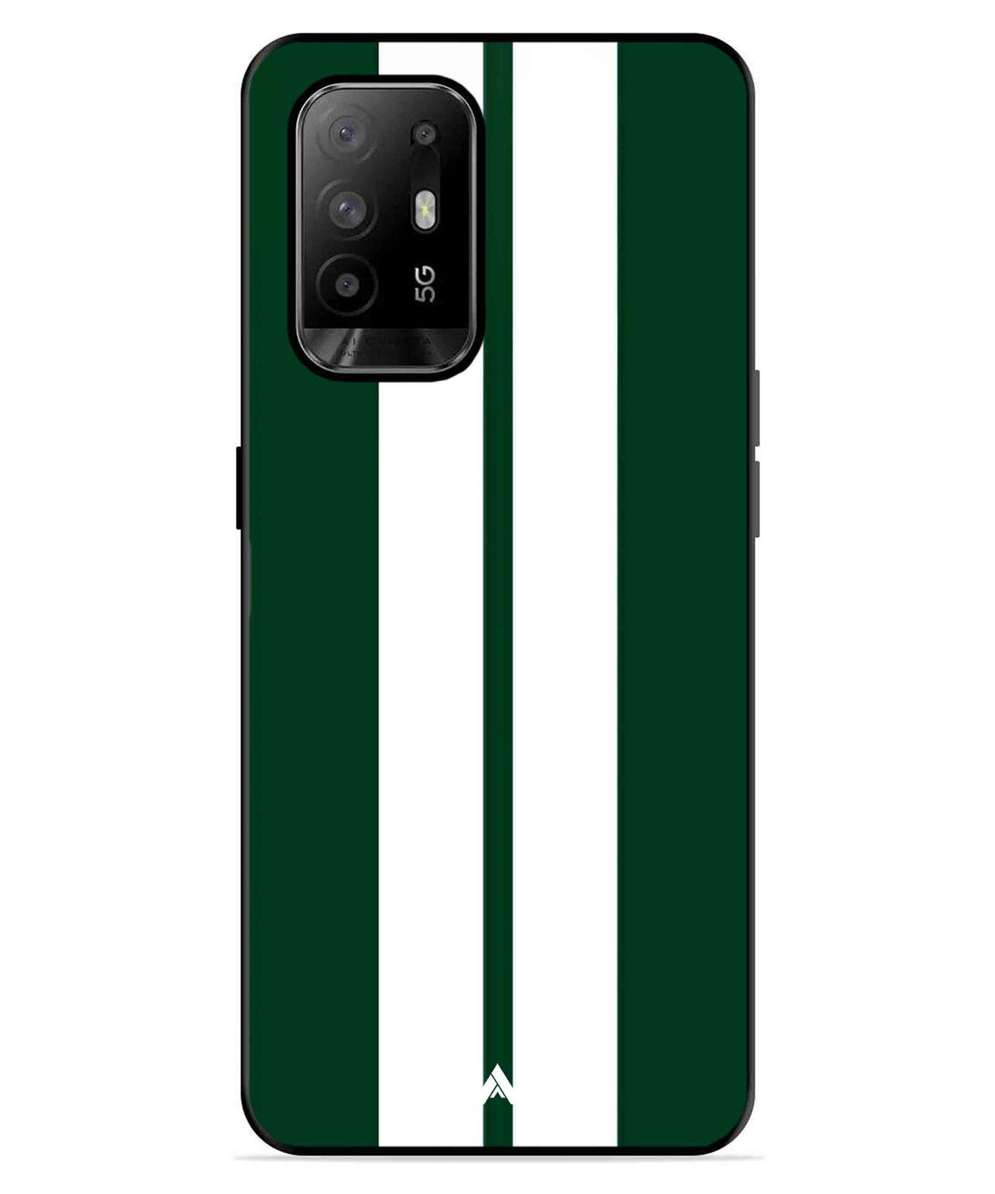 Stripe Pattern 11 Metal Back Cover Phone Case for Oppo F19 Pro Plus