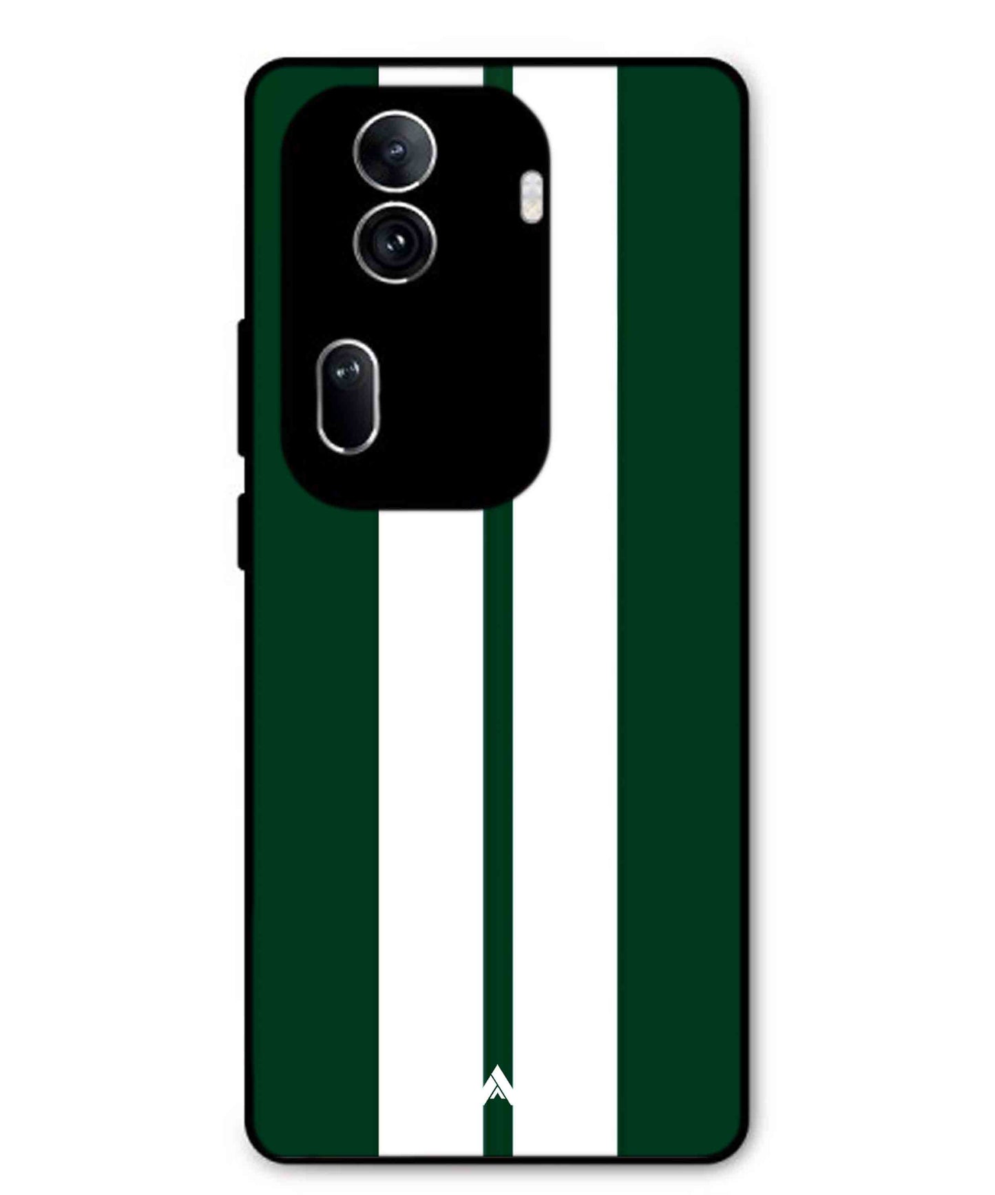 Stripe Pattern 11 Metal Back Cover Phone Case for Oppo Reno 11 Pro