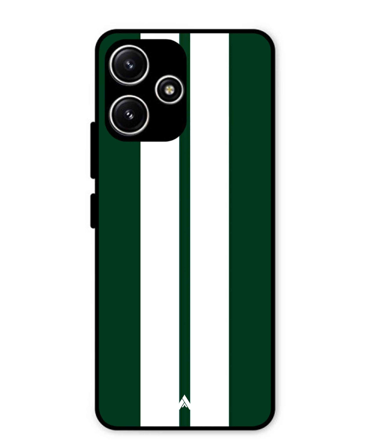 Stripe Pattern 11 Metal Back Cover Phone Case for Poco M6 Pro