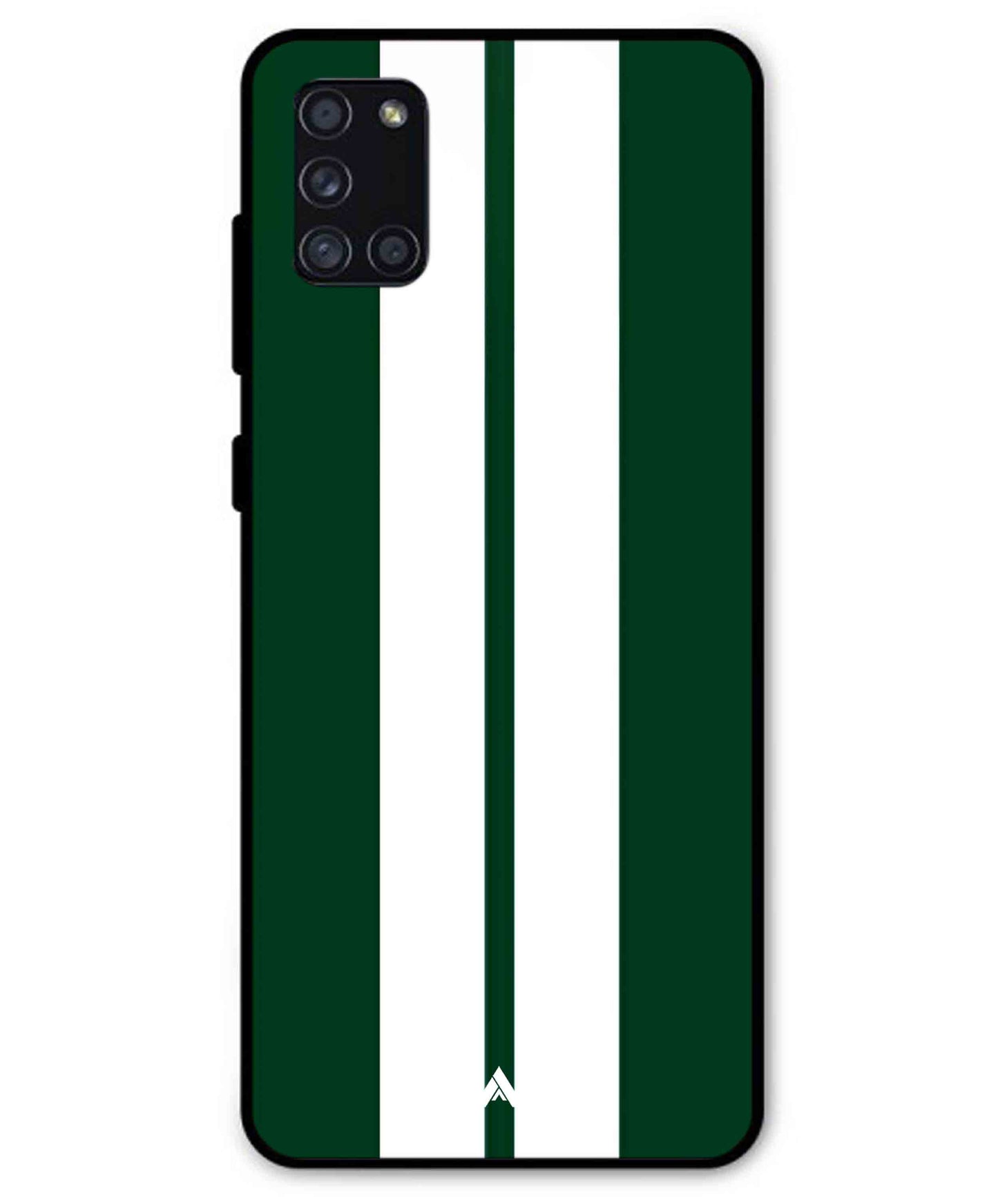 Stripe Pattern 11 Metal Back Cover Phone Case for Samsung Galaxy A31