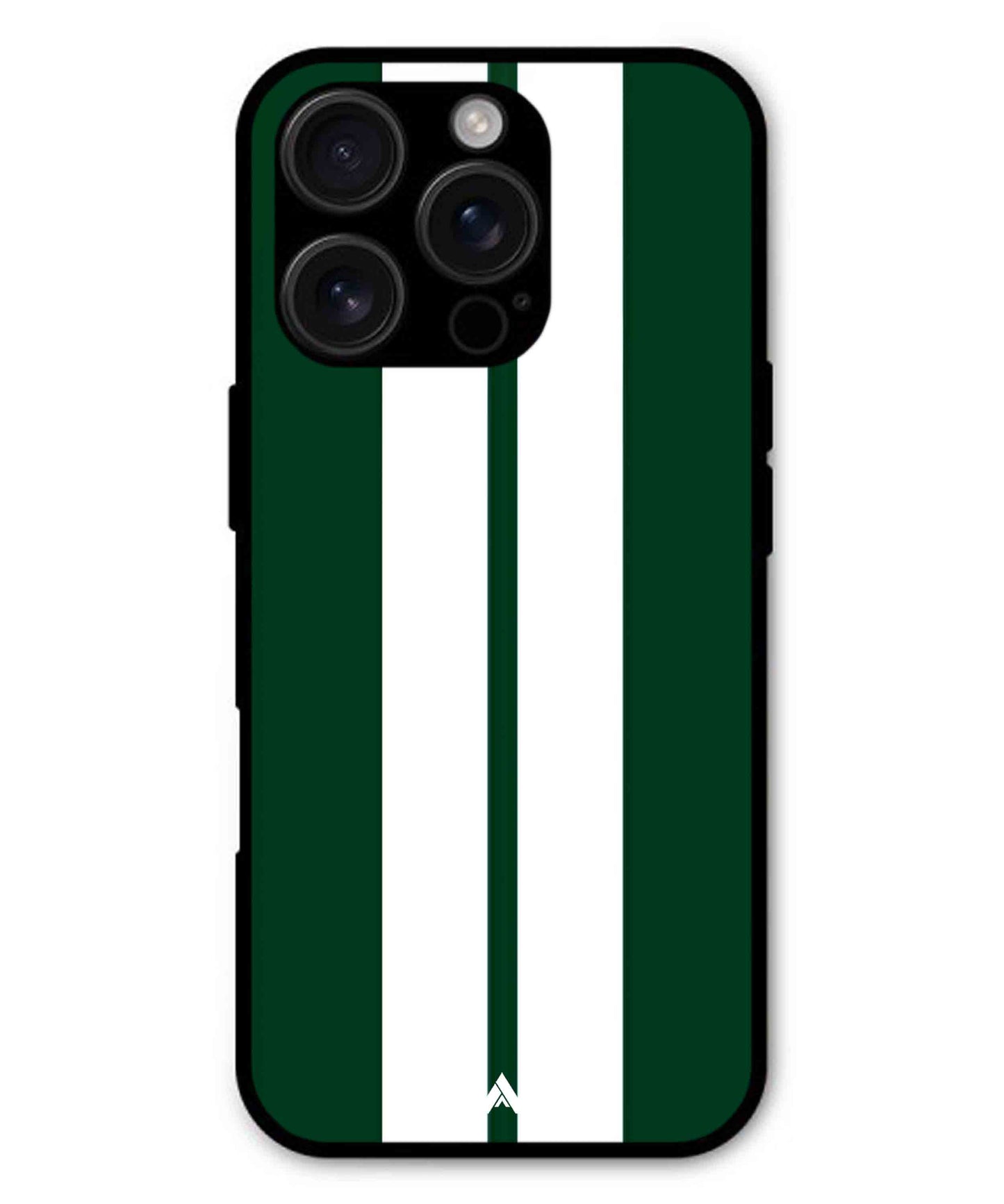 Stripe Pattern 11 Metal Back Cover Phone Case for iPhone 15 Pro