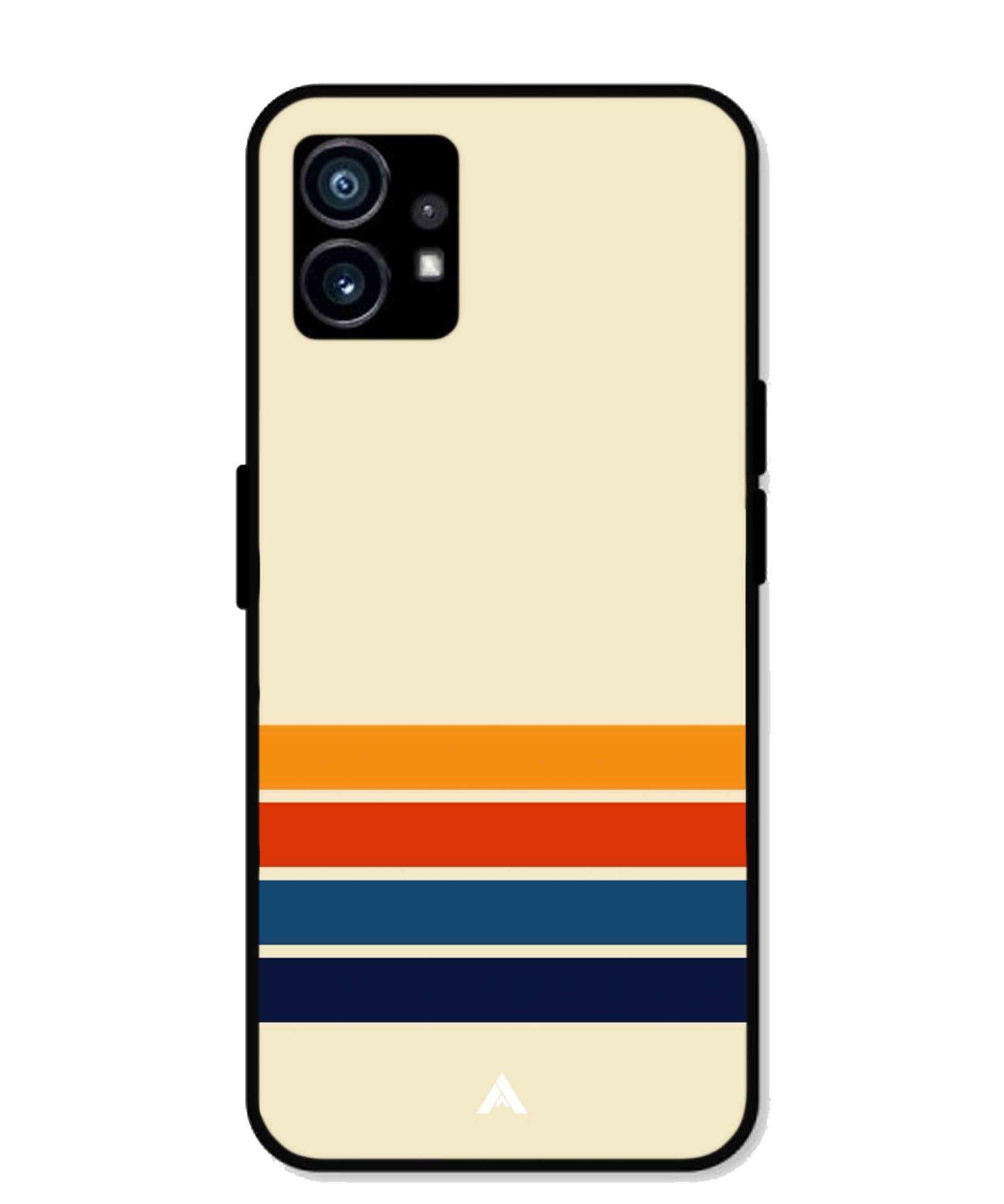 Stripe Pattern 12 Metal Back Cover Phone Case for Nothing Phone 1
