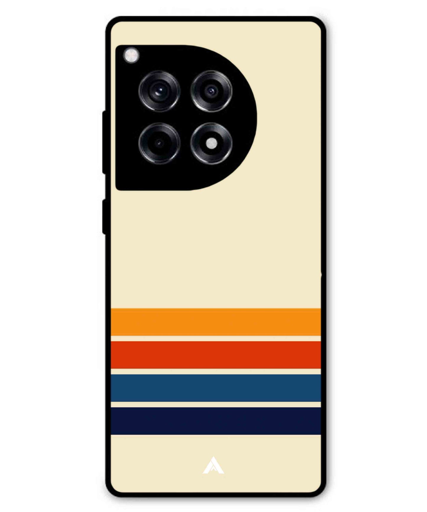 Stripe Pattern 12 Metal Back Cover Phone Case for Oneplus 12R
