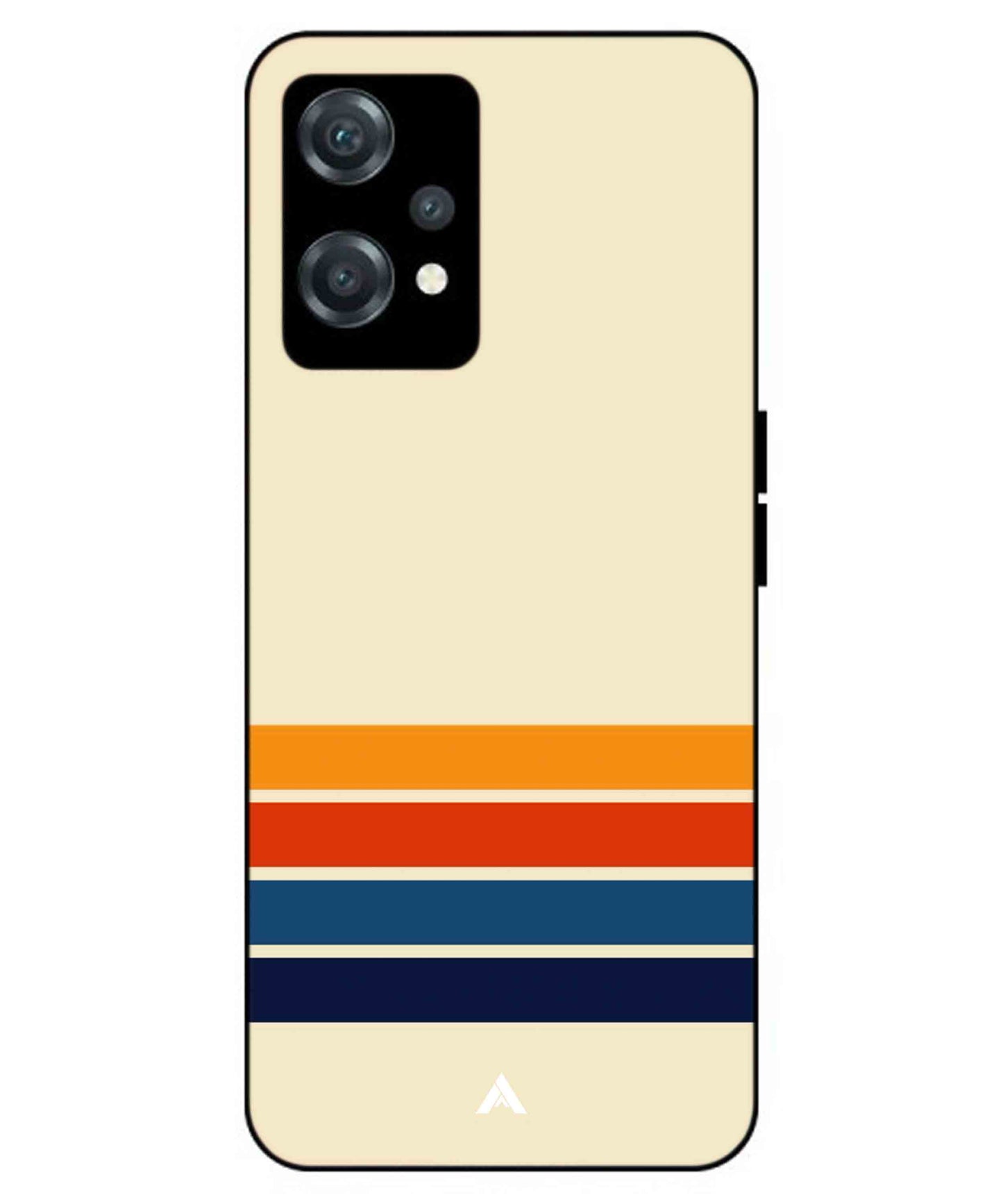 Stripe Pattern 12 Metal Back Cover Phone Case for Oneplus Nord CE 2 Lite