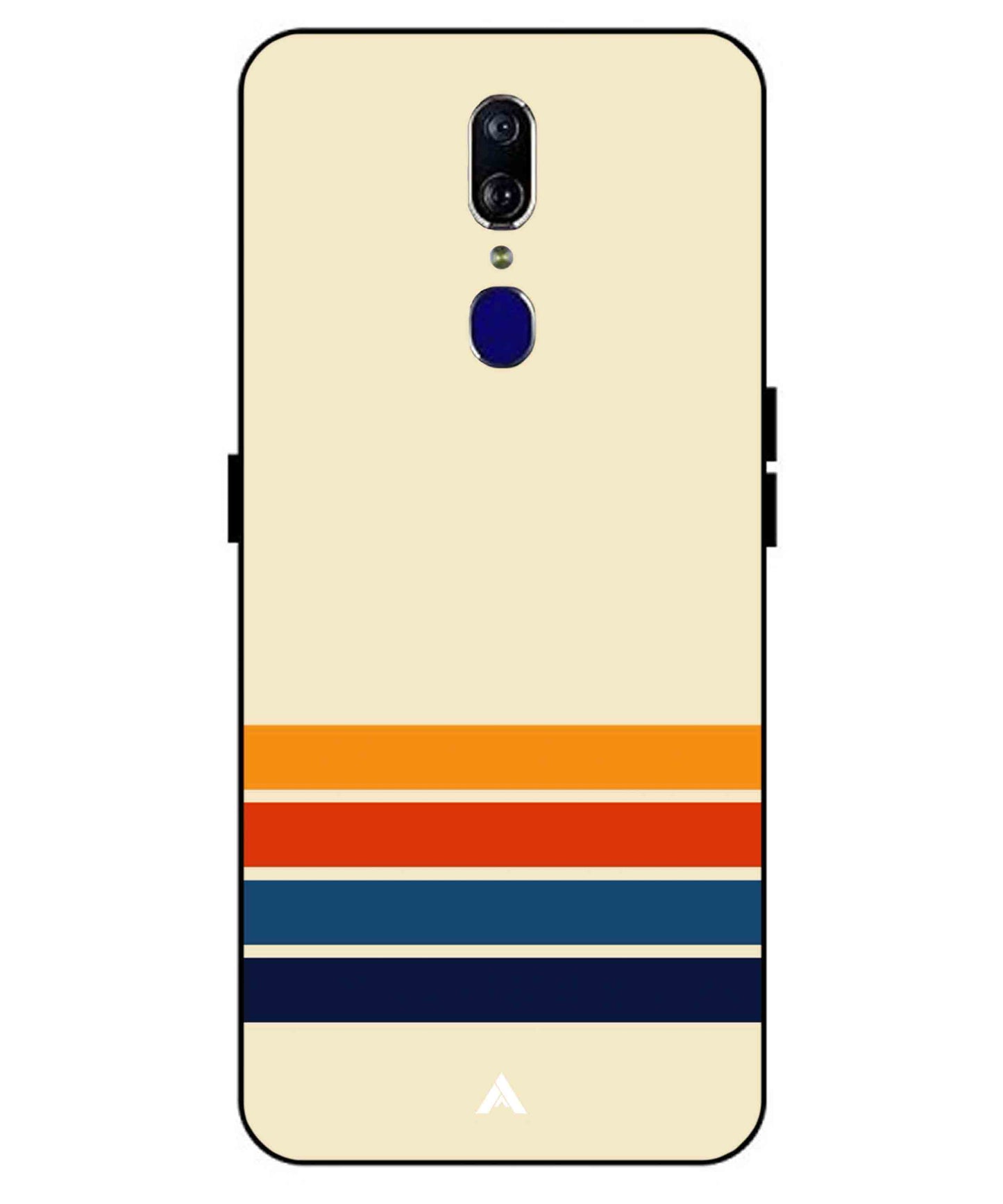 Stripe Pattern 12 Metal Back Cover Phone Case for Oppo F11