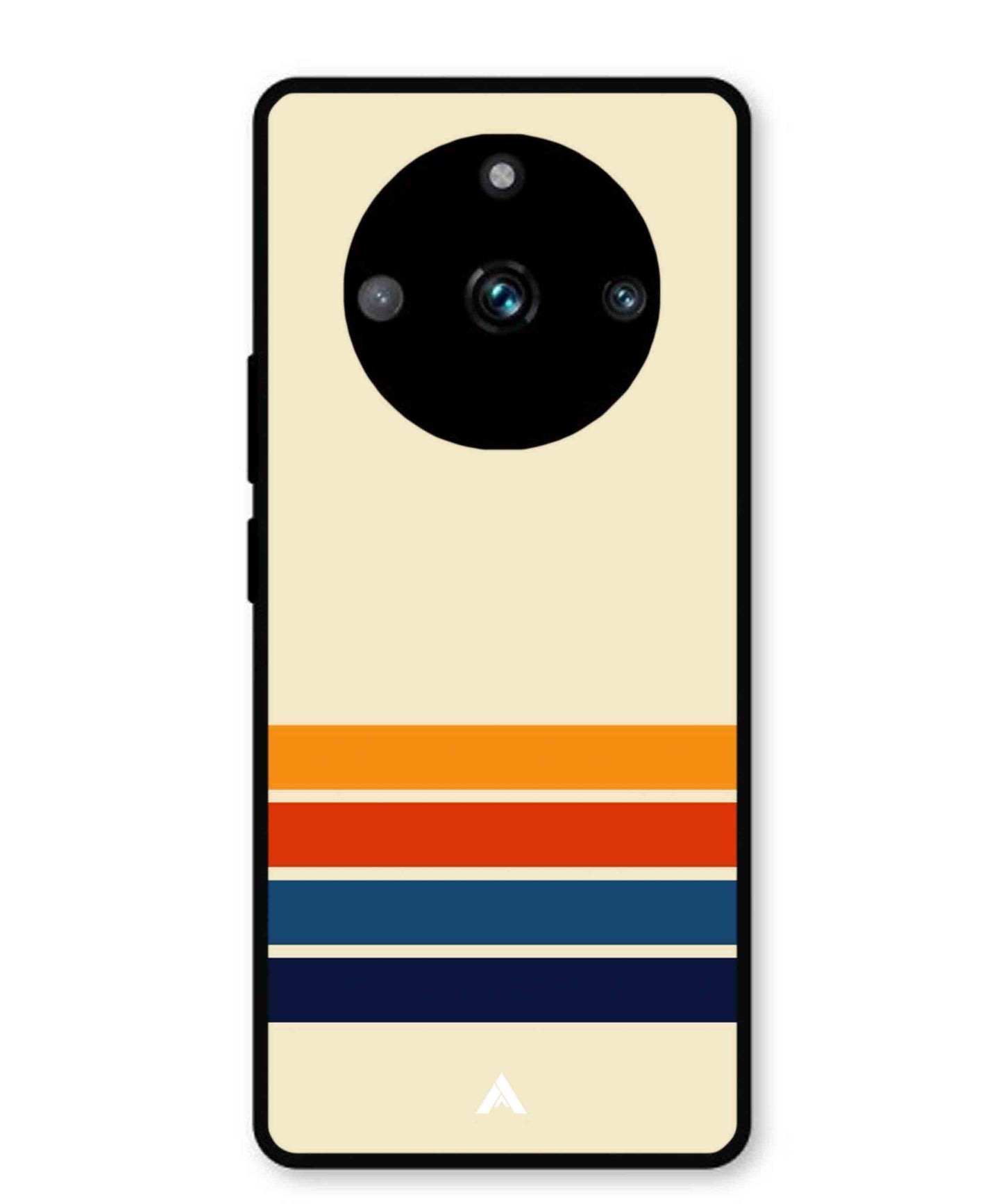 Stripe Pattern 12 Metal Back Cover Phone Case for Realme 11 Pro Plus
