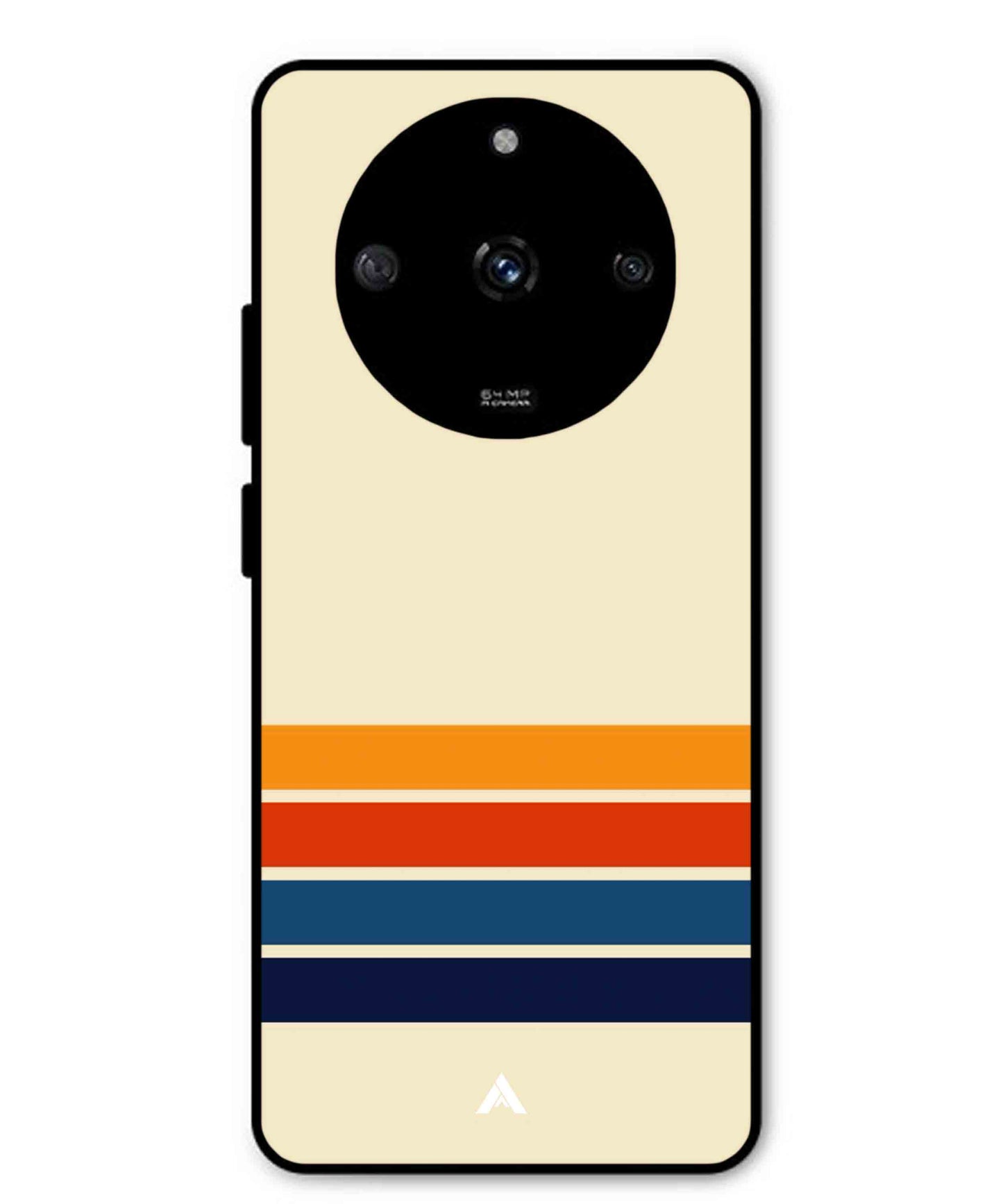 Stripe Pattern 12 Metal Back Cover Phone Case for Realme Narzo 60