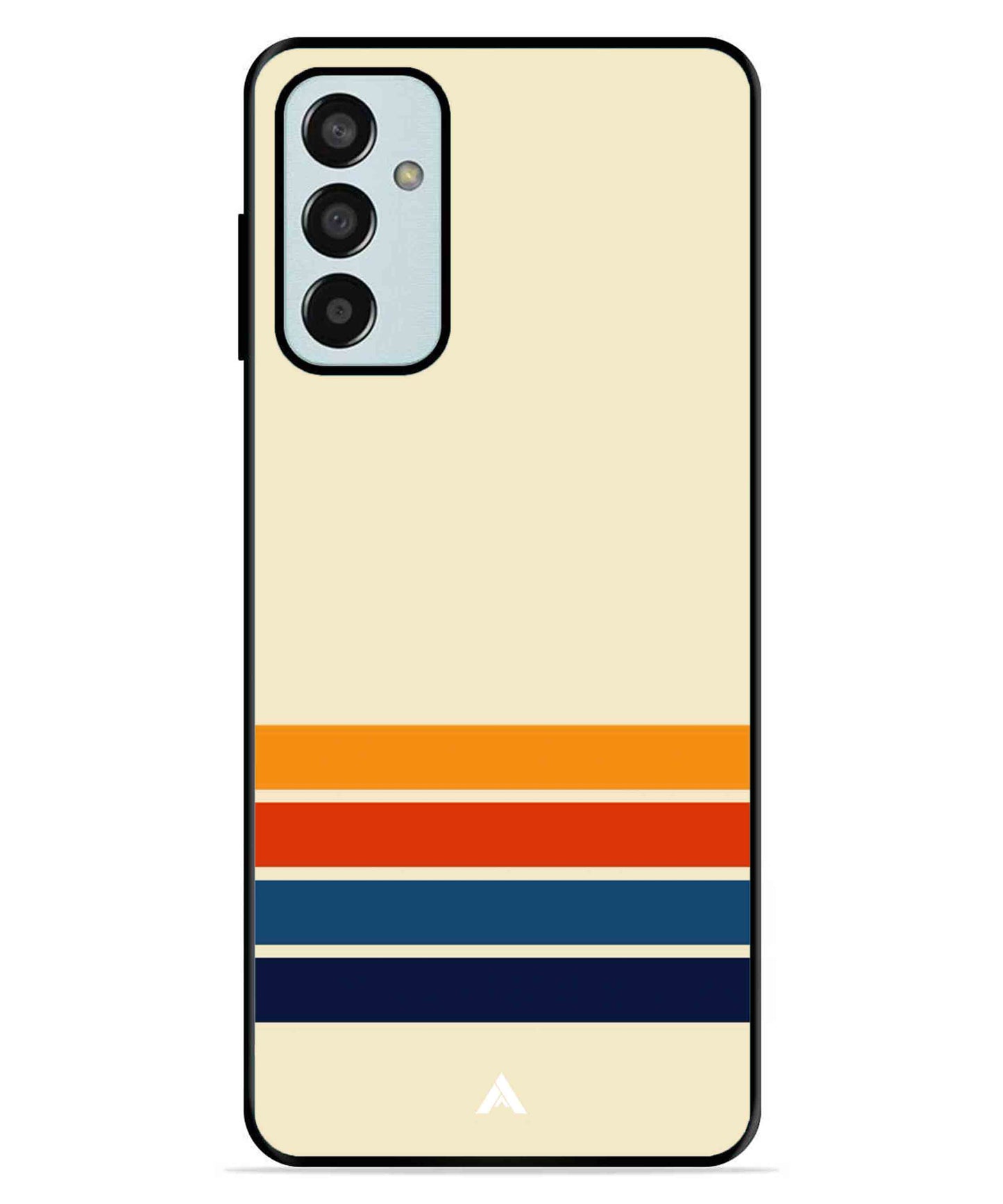 Stripe Pattern 12 Metal Back Cover Phone Case for Samsung Galaxy F13 4G