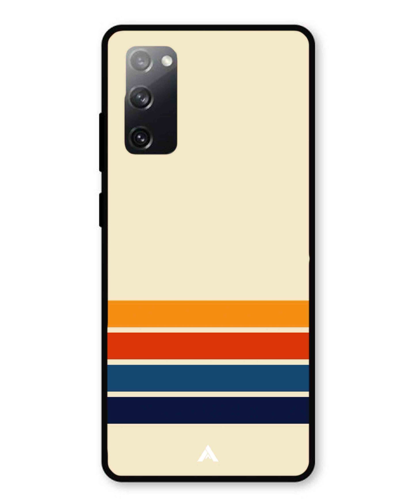 Stripe Pattern 12 Metal Back Cover Phone Case for Samsung Galaxy S20