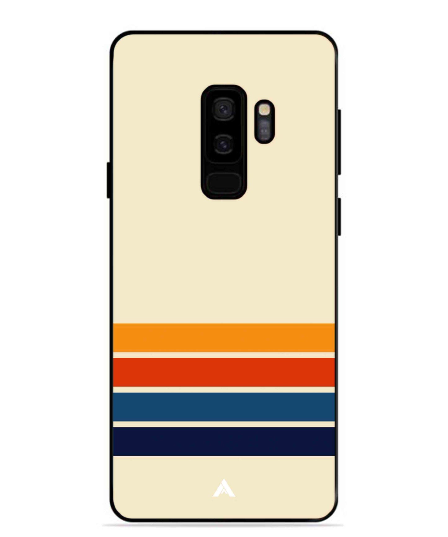 Stripe Pattern 12 Metal Back Cover Phone Case for Samsung Galaxy S9 Plus
