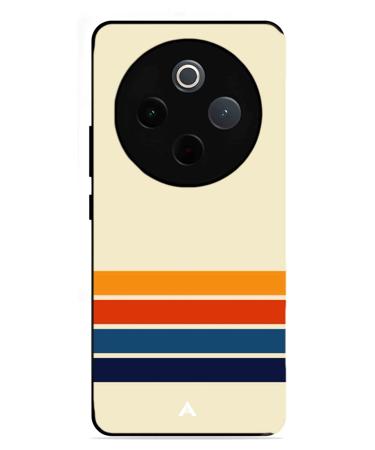 Stripe Pattern 12 Metal Back Cover Phone Case for Vivo Y300 Pro