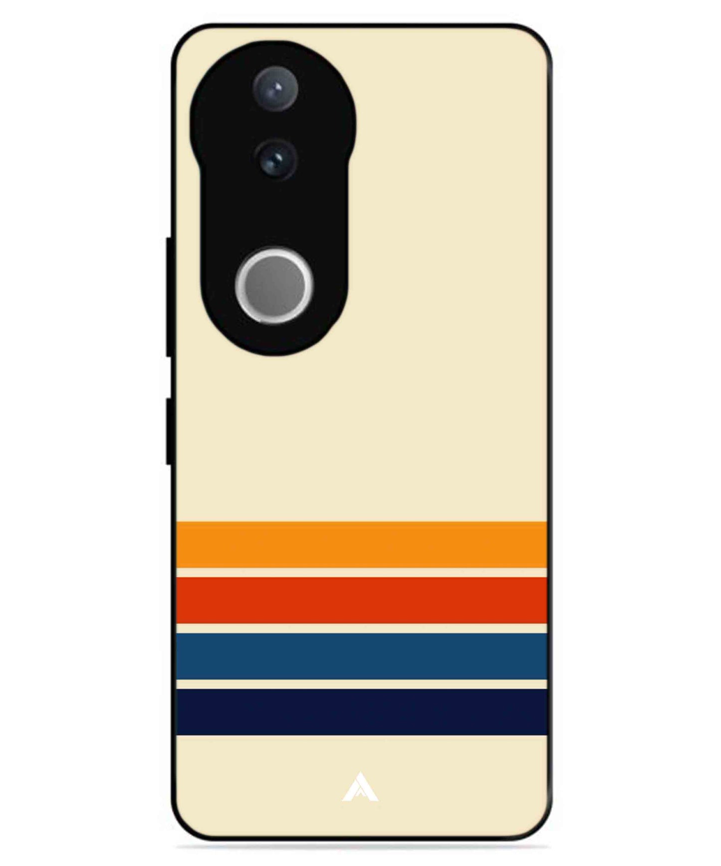 Stripe Pattern 12 Metal Back Cover Phone Case for Vivo v50