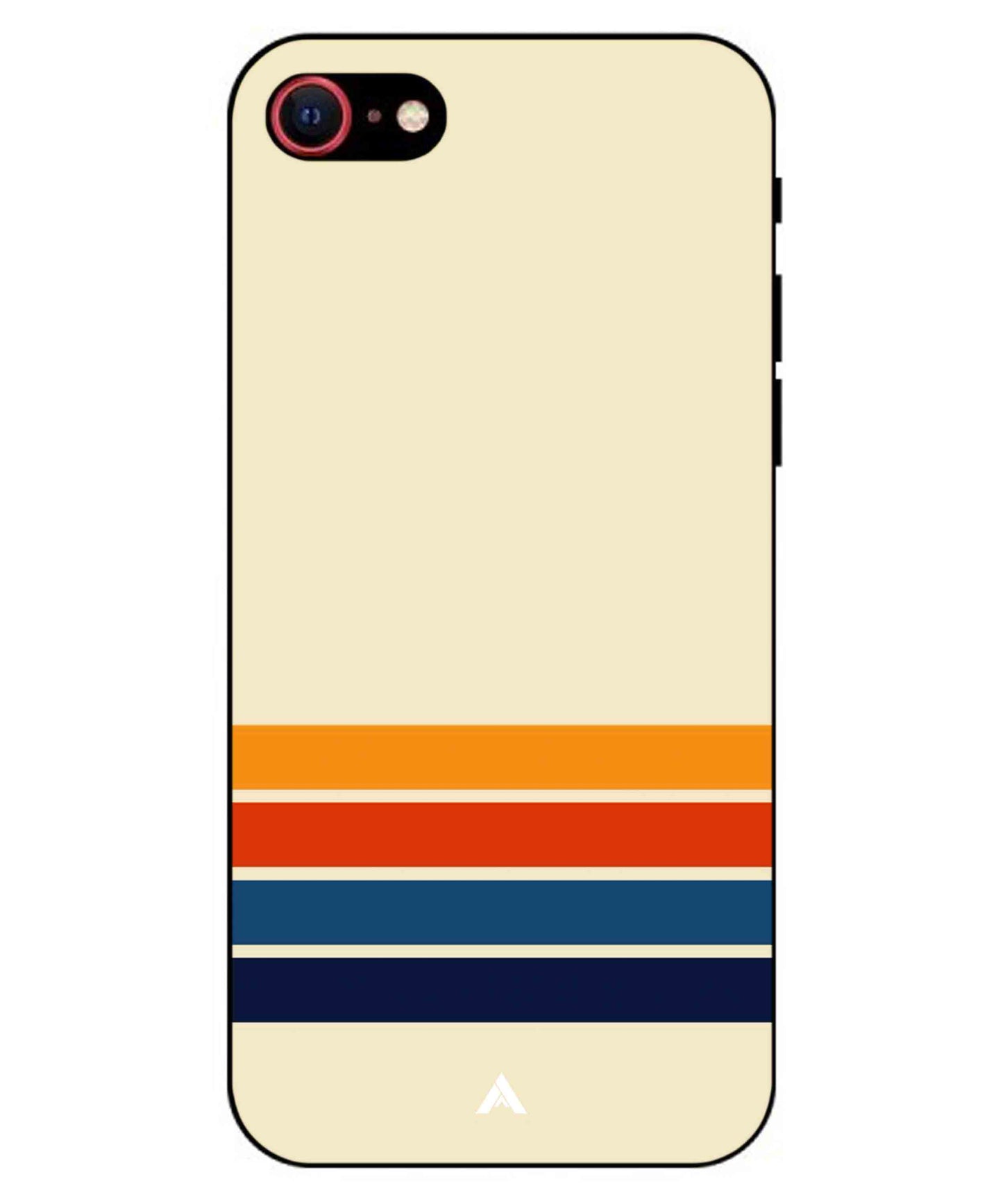 Stripe Pattern 12 Metal Back Cover Phone Case for iPhone 8