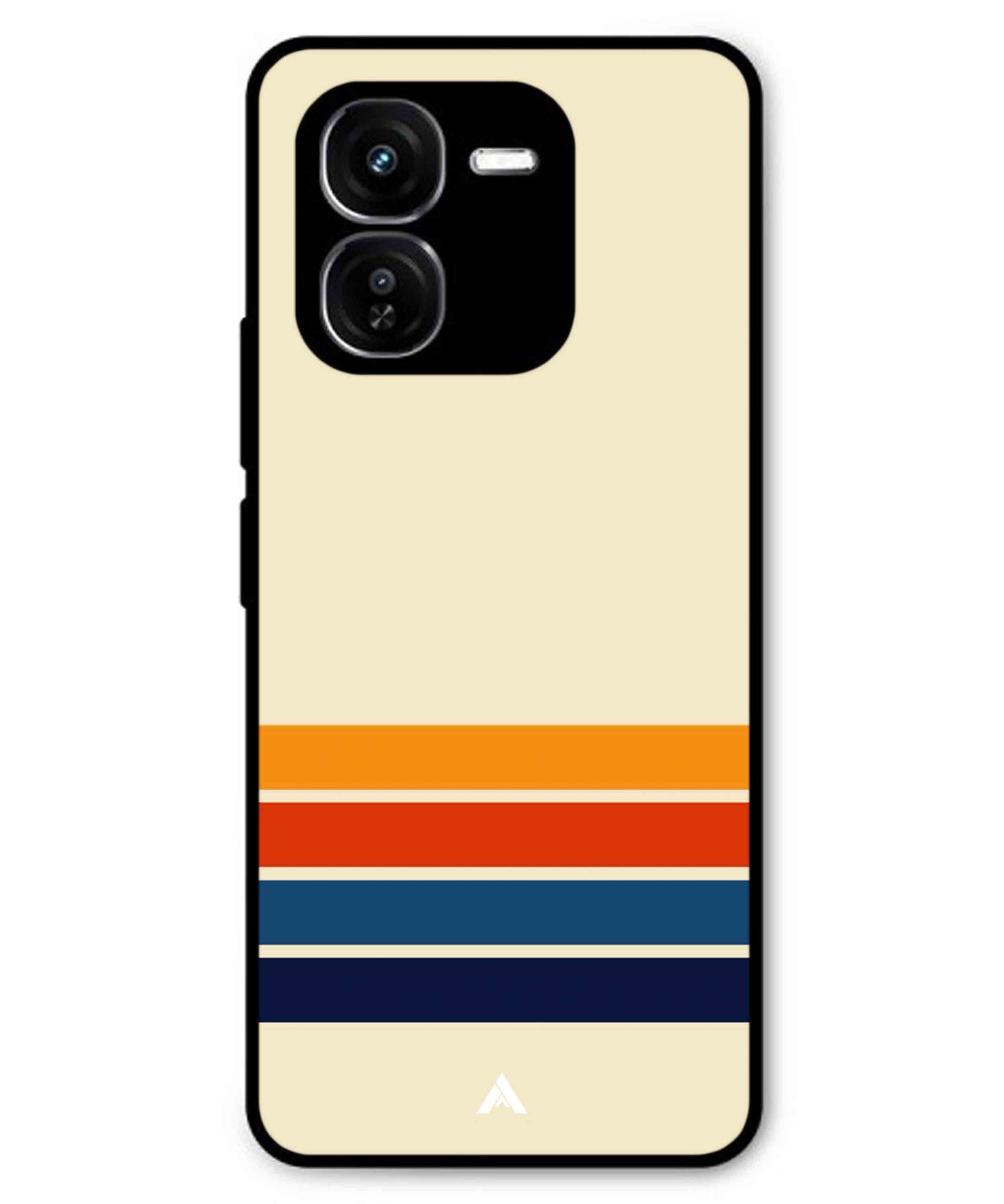 Stripe Pattern 12 Metal Back Cover Phone Case for iQOO Z9x