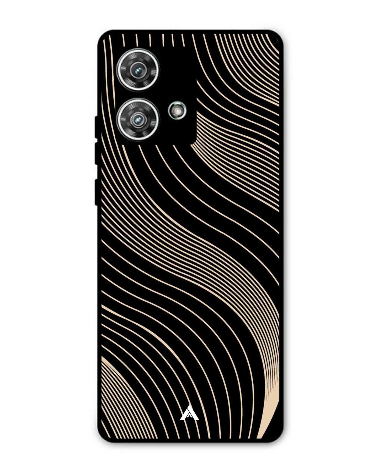 Stripe Pattern 13 Metal Back Cover Phone Case for Moto Edge 40 Neo