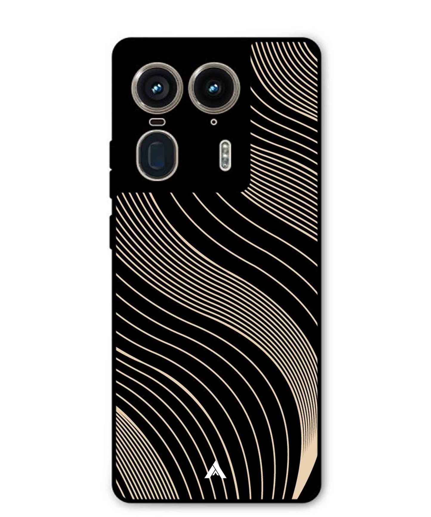 Stripe Pattern 13 Metal Back Cover Phone Case for Moto Edge 50 Ultra