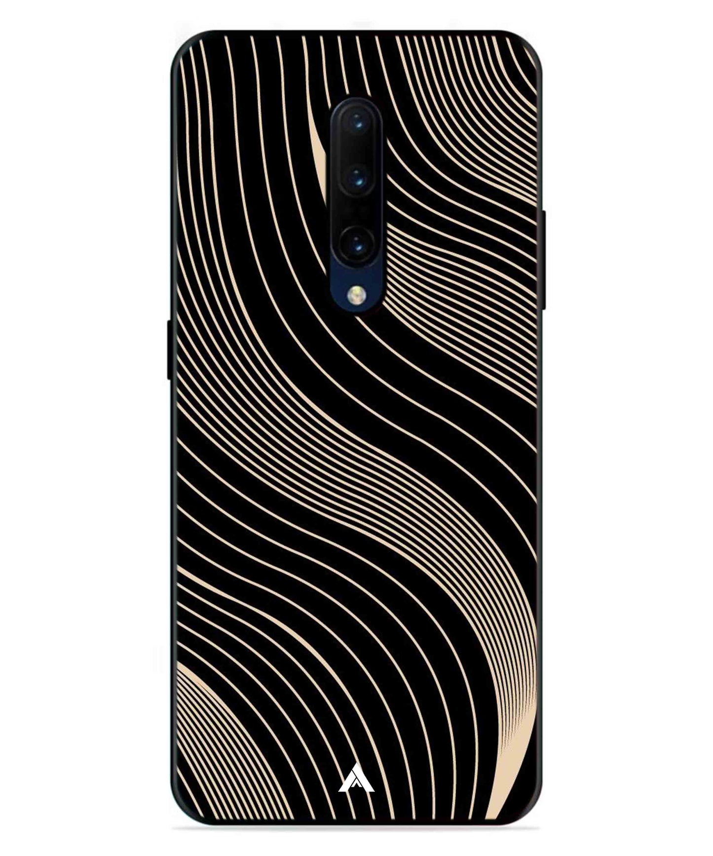 Stripe Pattern 13 Metal Back Cover Phone Case for Oneplus 7 Pro
