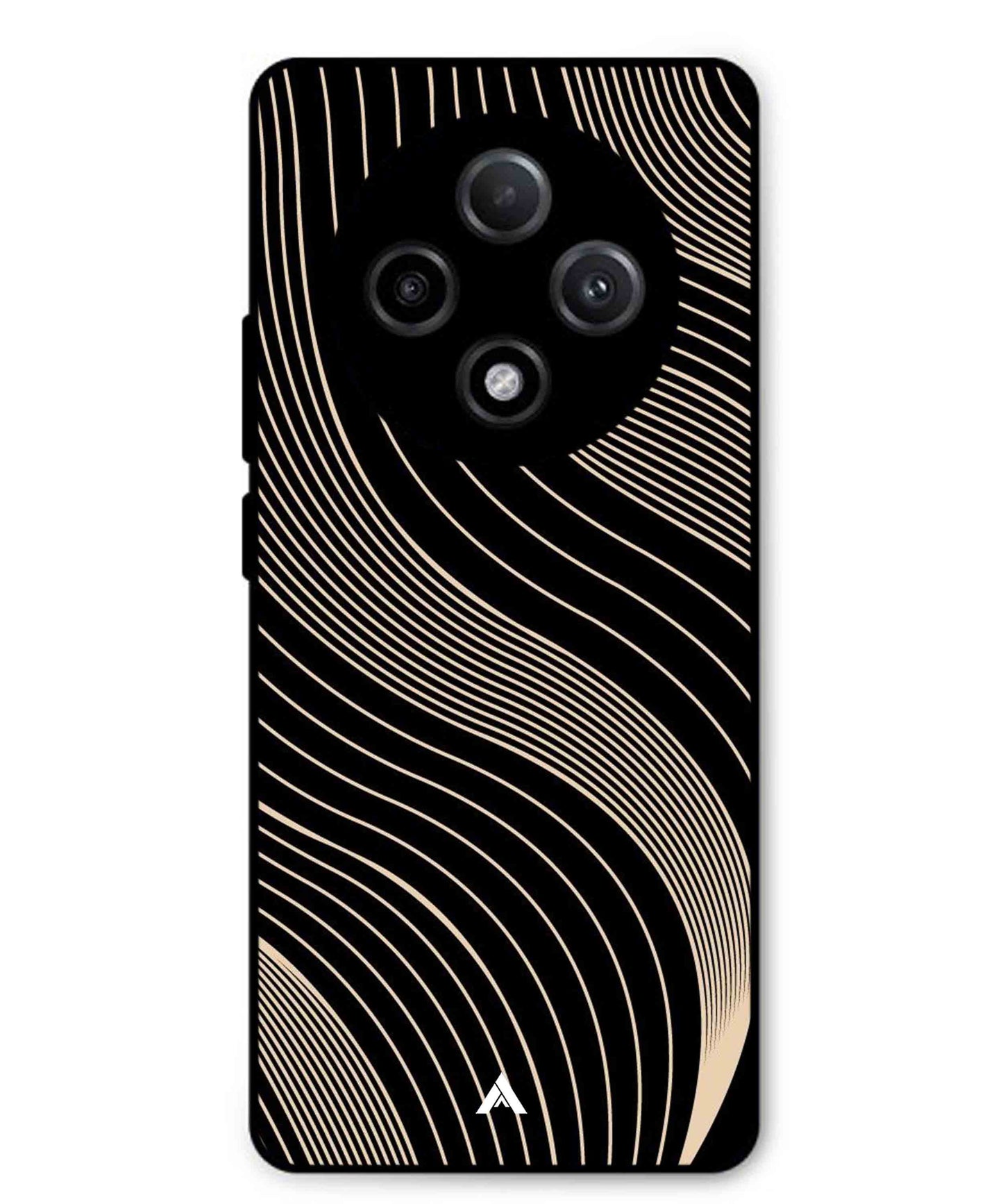 Stripe Pattern 13 Metal Back Cover Phone Case for Oppo F27 Pro Plus