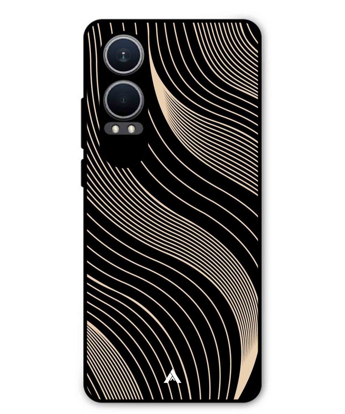 Stripe Pattern 13 Metal Back Cover Phone Case for Oppo K12x