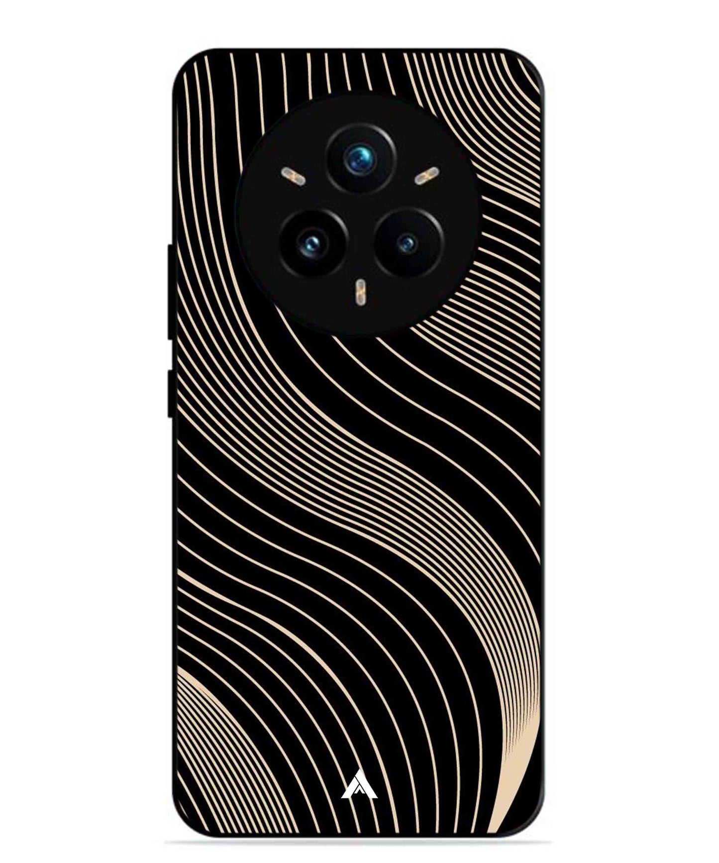 Stripe Pattern 13 Metal Back Cover Phone Case for Realme 14 Pro Plus