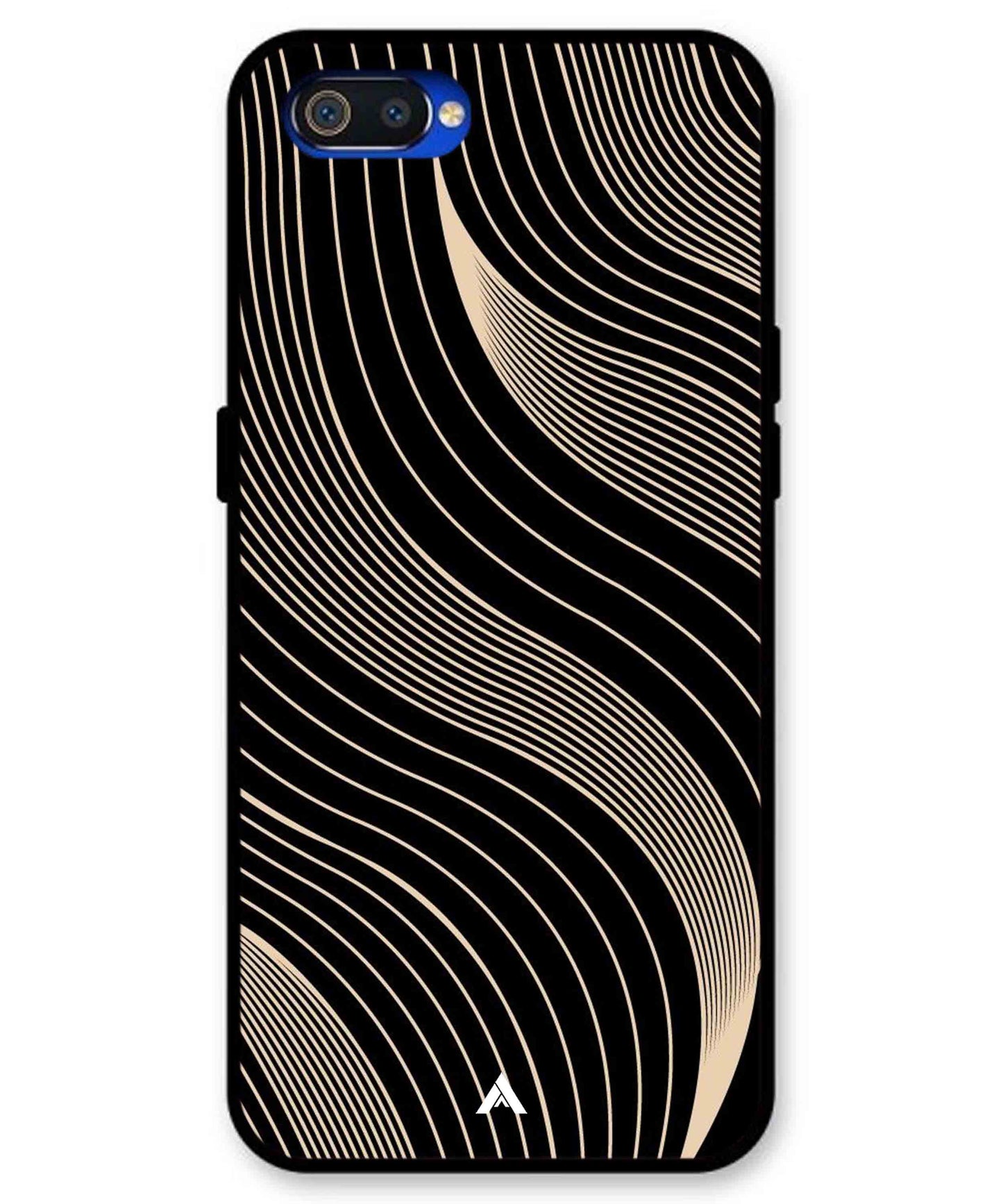 Stripe Pattern 13 Metal Back Cover Phone Case for Realme C2
