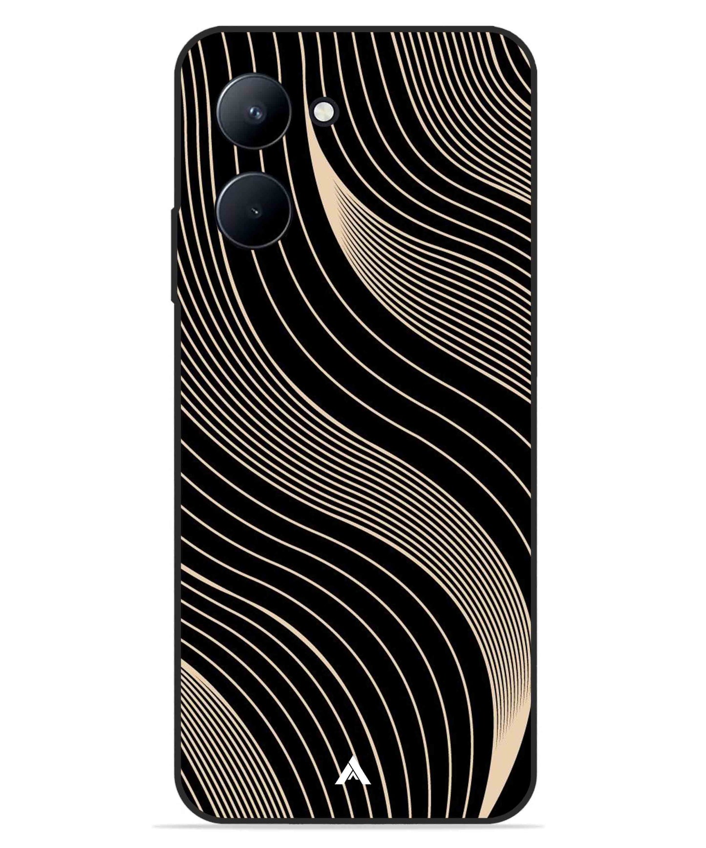 Stripe Pattern 13 Metal Back Cover Phone Case for Realme C33