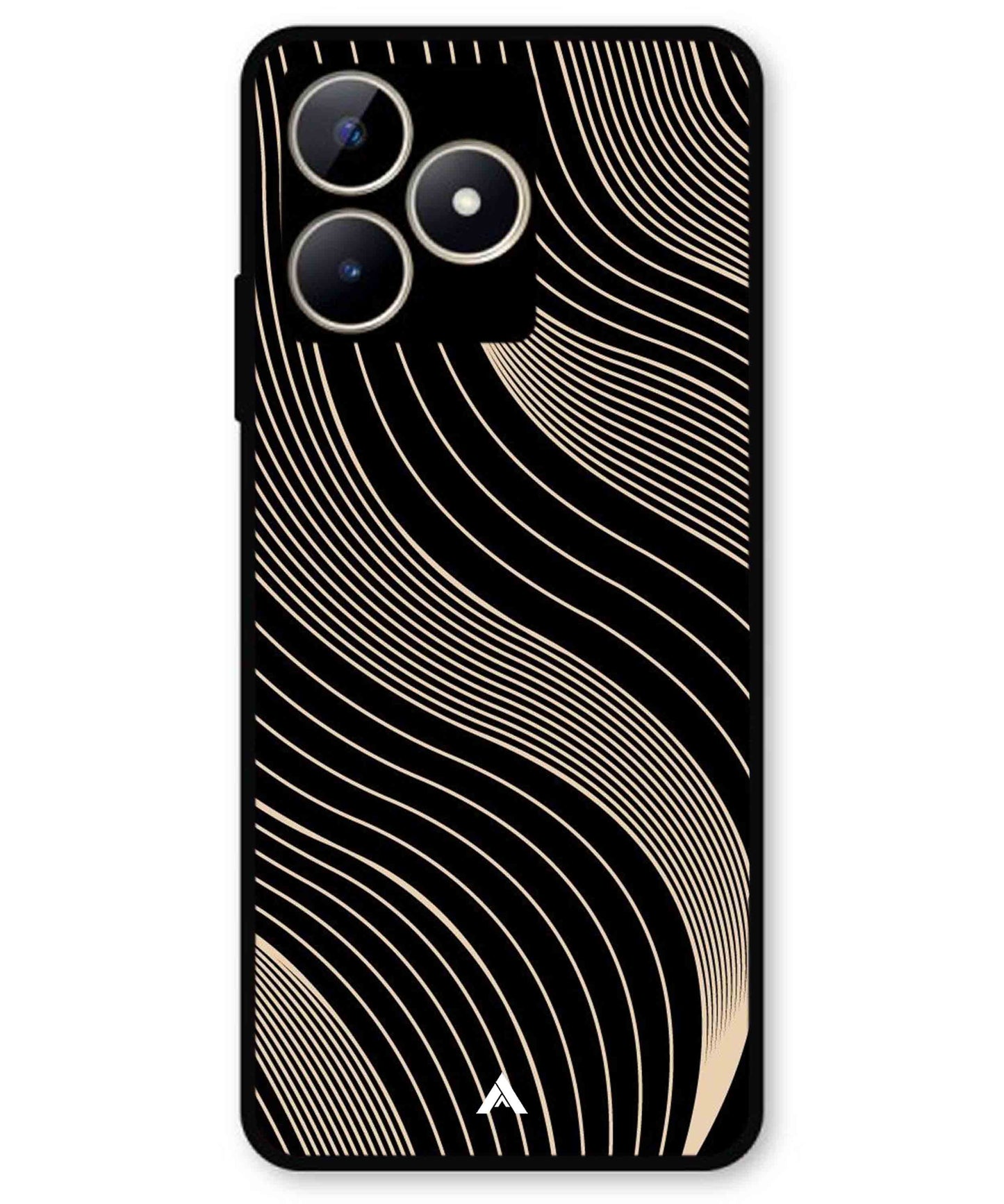 Stripe Pattern 13 Metal Back Cover Phone Case for Realme C51