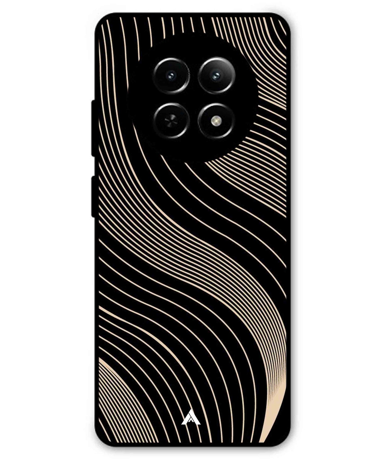Stripe Pattern 13 Metal Back Cover Phone Case for Realme C65