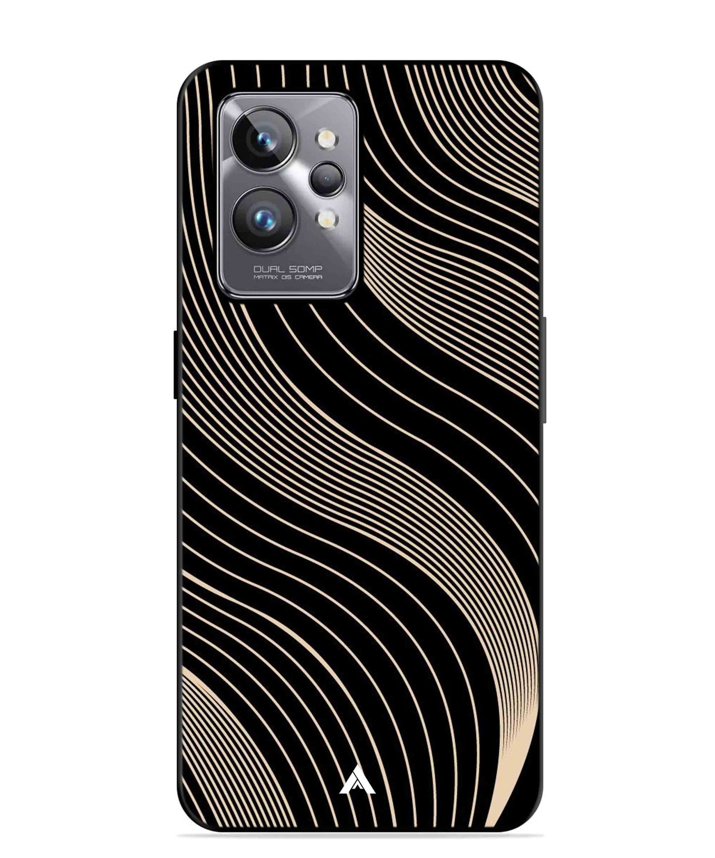 Stripe Pattern 13 Metal Back Cover Phone Case for Realme GT 2 Pro
