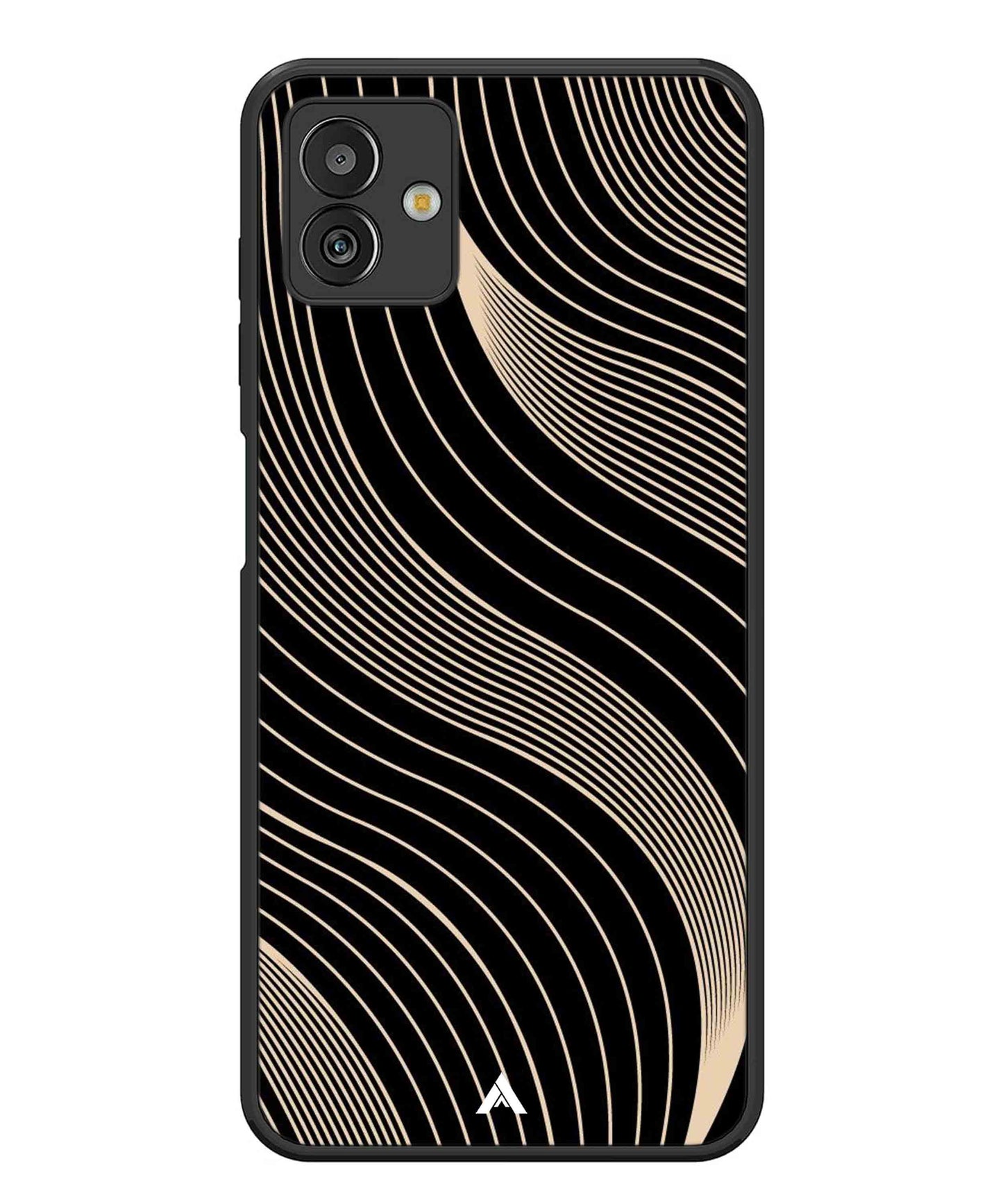 Stripe Pattern 13 Metal Back Cover Phone Case for Samsugn Galaxy M13 5G