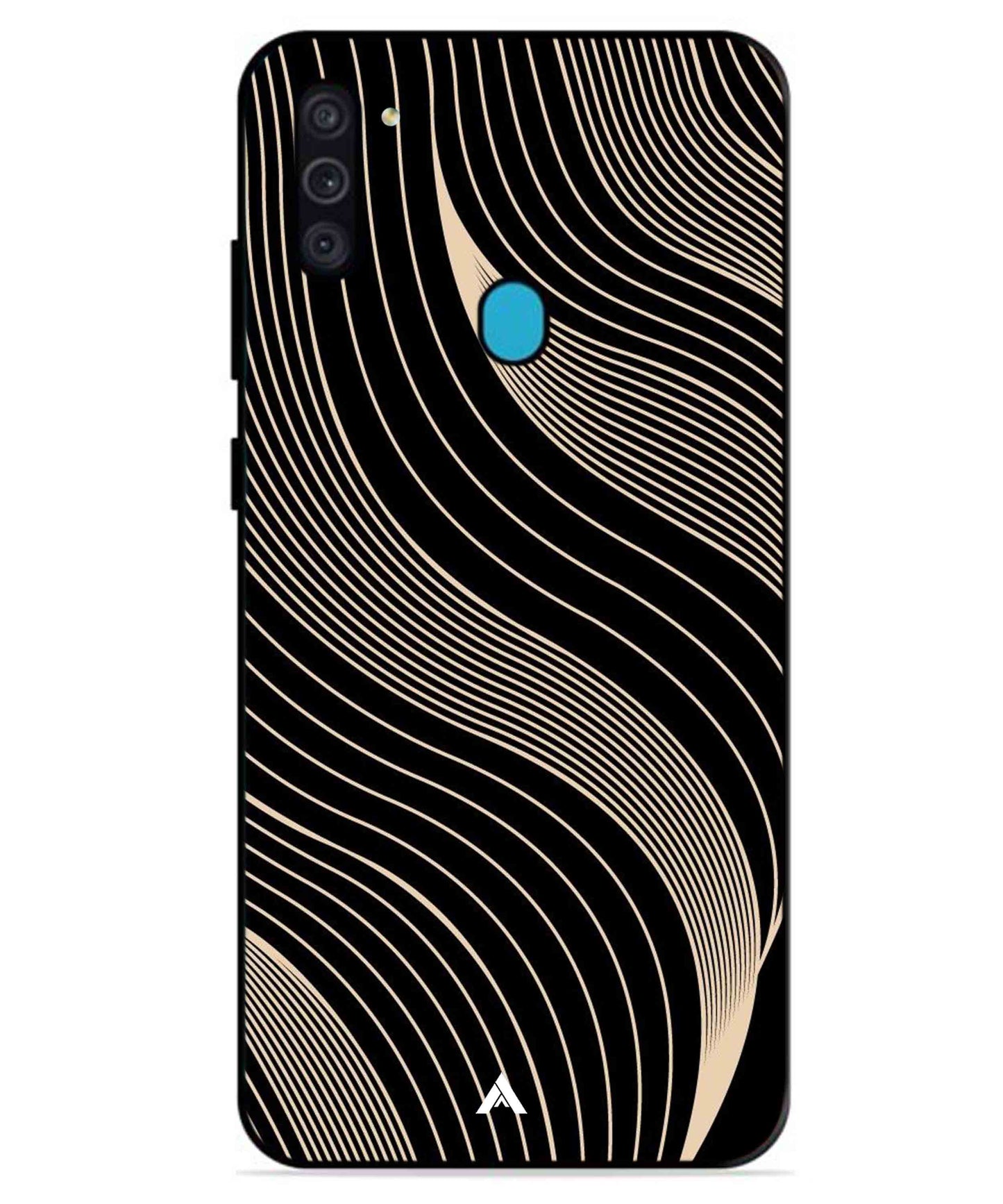 Stripe Pattern 13 Metal Back Cover Phone Case for Samsung Galaxy A11