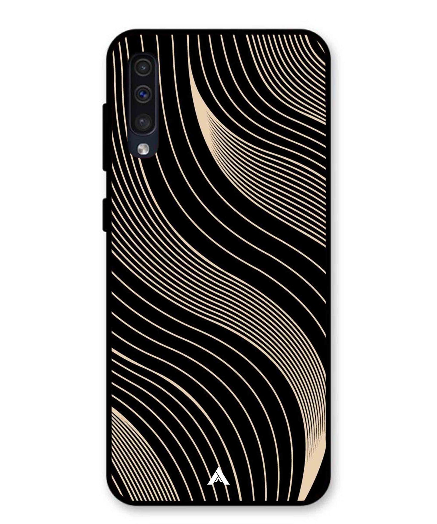 Stripe Pattern 13 Metal Back Cover Phone Case for Samsung Galaxy A50
