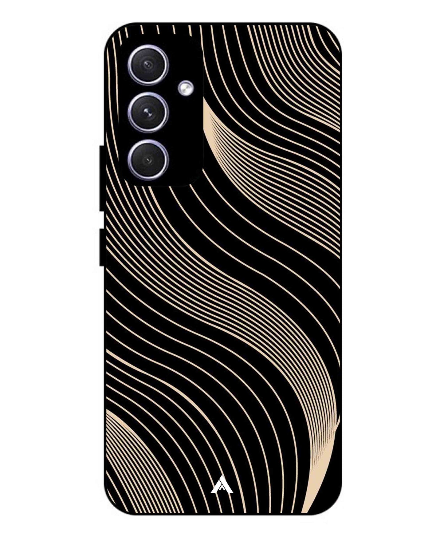 Stripe Pattern 13 Metal Back Cover Phone Case for Samsung Galaxy A54