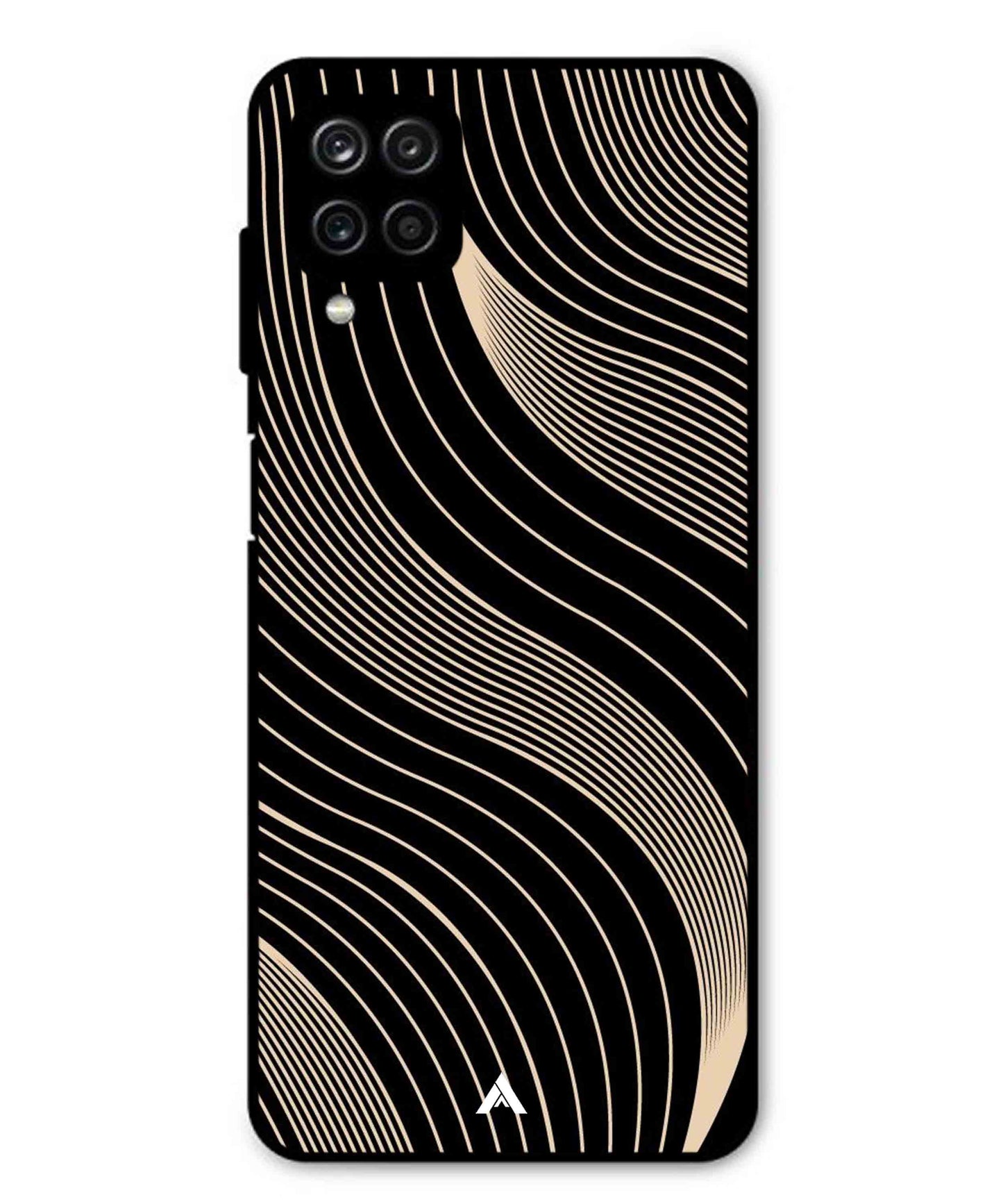 Stripe Pattern 13 Metal Back Cover Phone Case for Samsung Galaxy F12