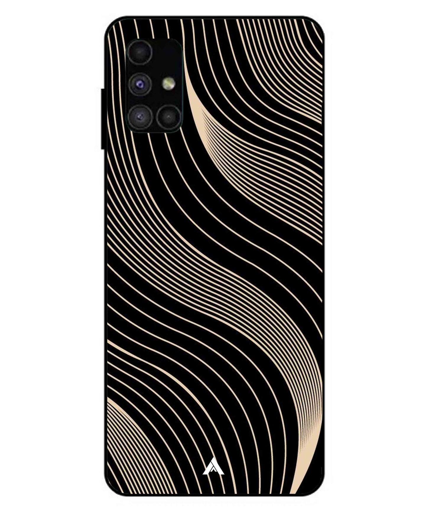 Stripe Pattern 13 Metal Back Cover Phone Case for Samsung Galaxy M51